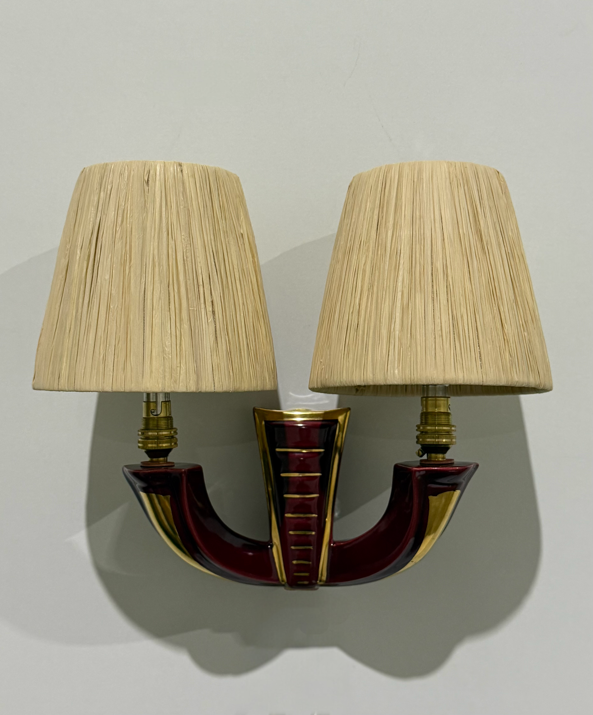 1950’s French Ceramic Wall Light