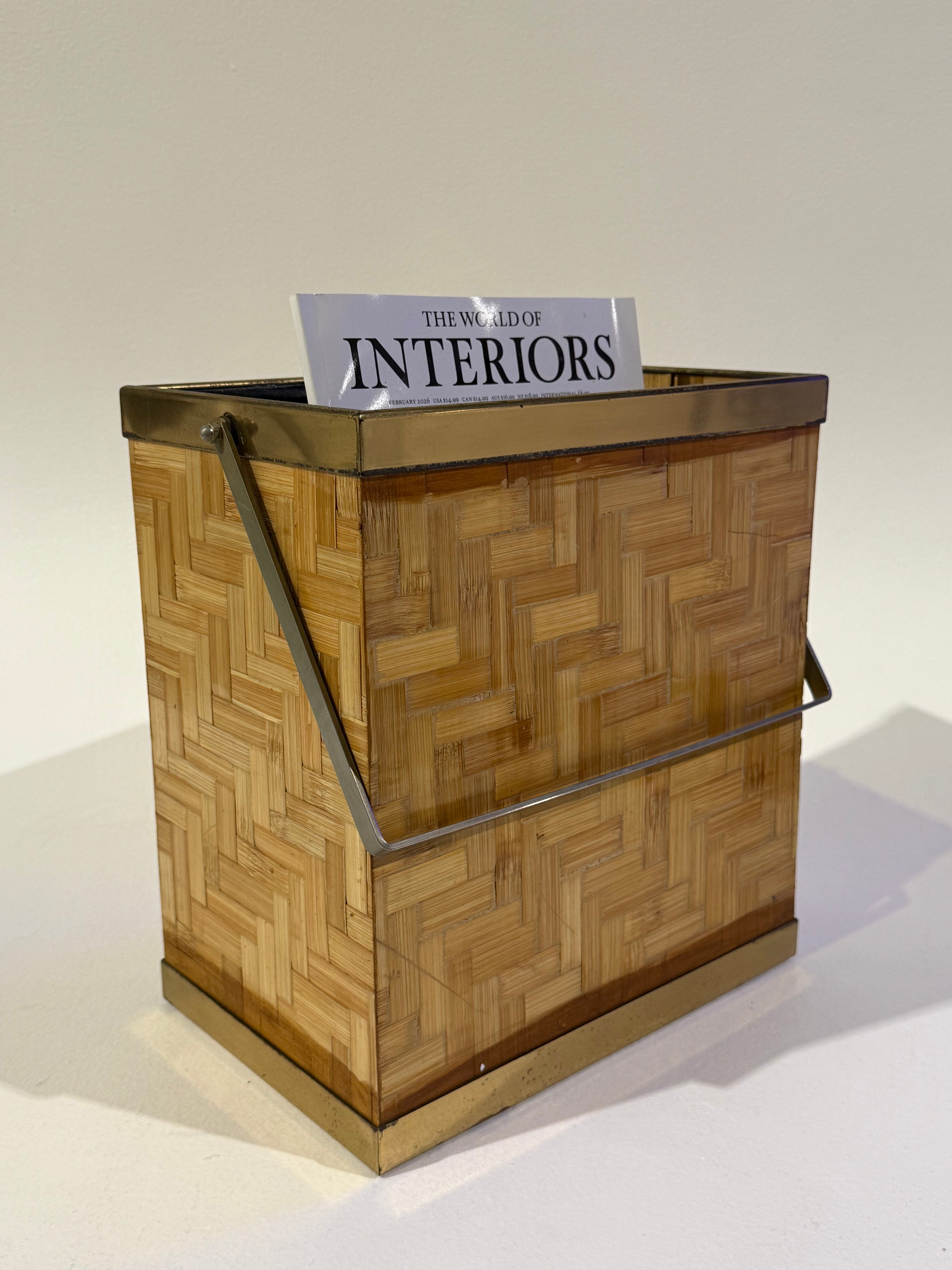 Italian Bamboo Magazine Holder