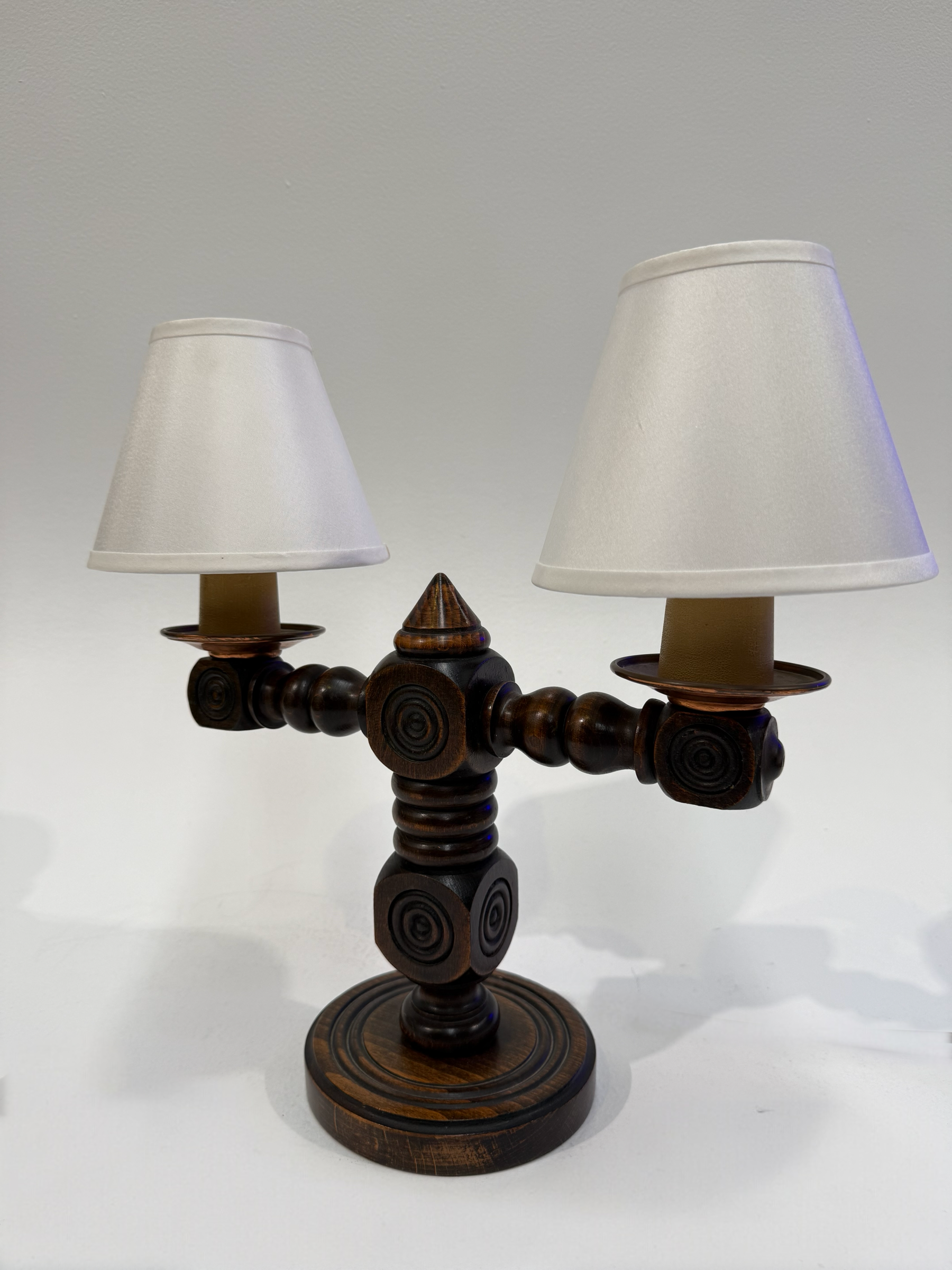 French Charles Dudouyt Table Lamp - Two Available
