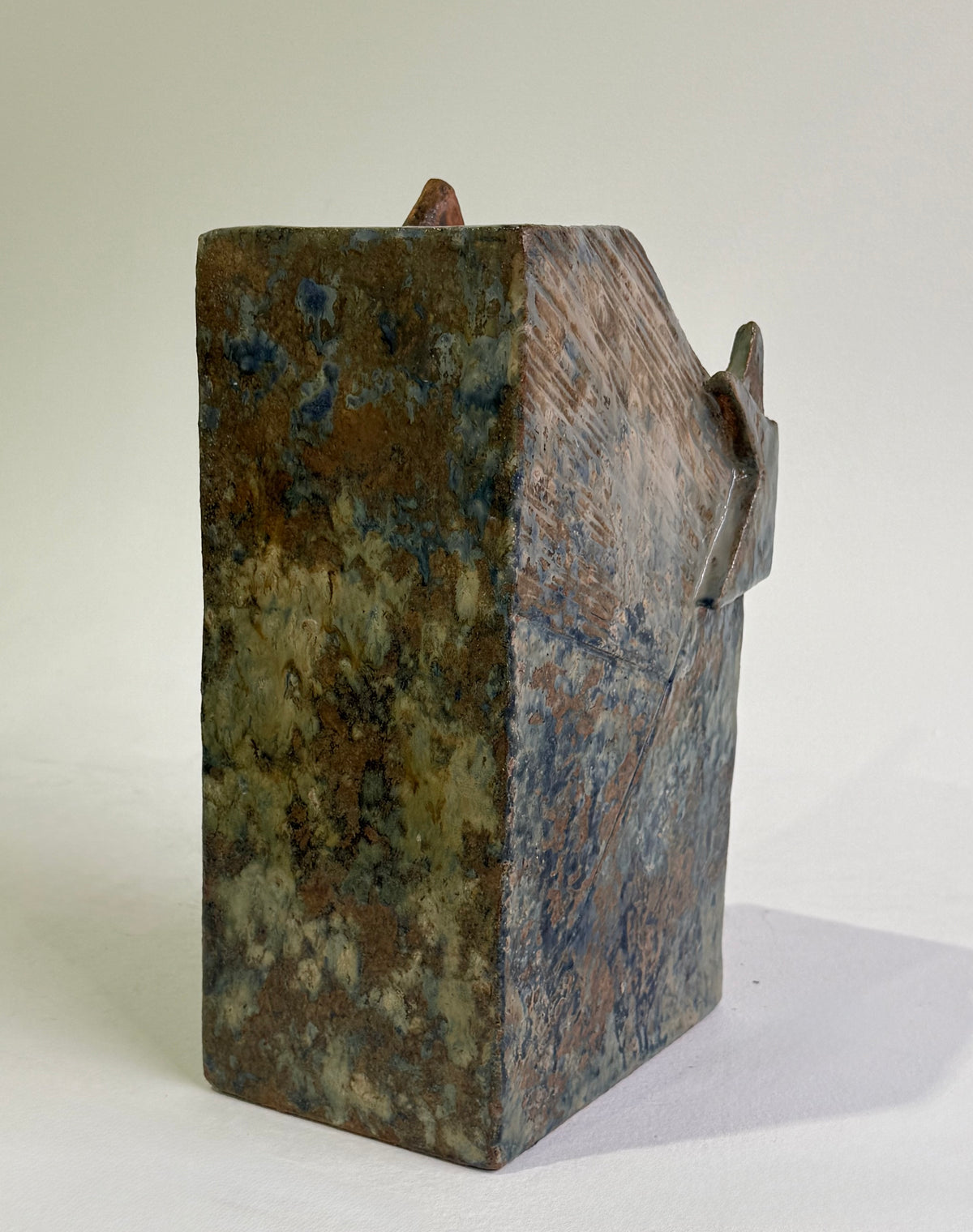 Large 1970’s French Brutalist Stoneware Vase