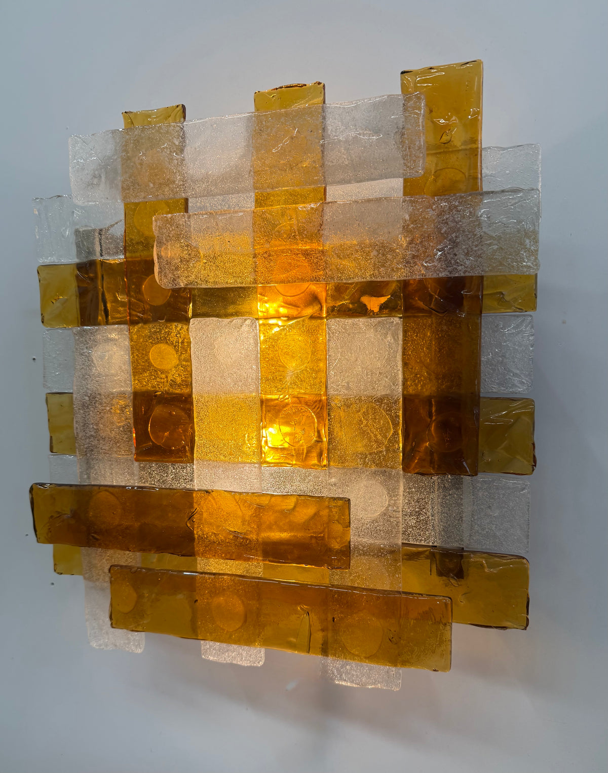 Large Murano Glass Wall Light by Poliarte