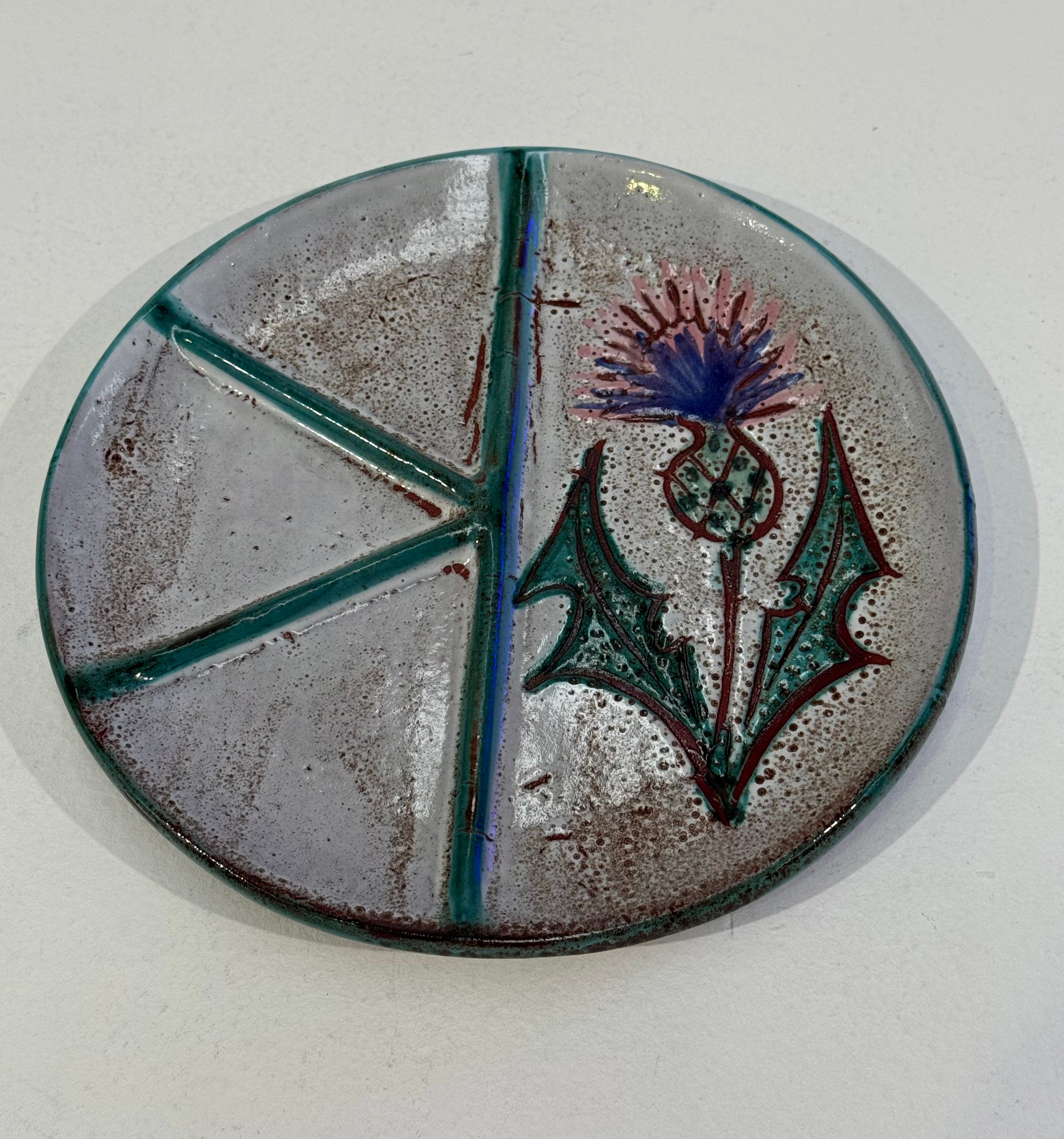 Vintage French Ceramic Plate - Six Available