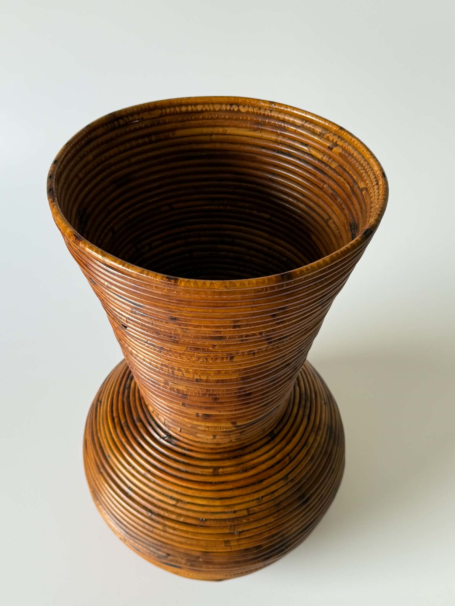 PRE-ORDER - Italian 1970s Bamboo Pencil Reed Vase
