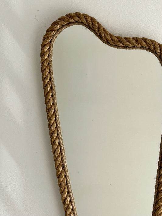 Large French Rope Mirror
