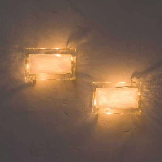 Pair of Murano Wall Lights by La Murrina