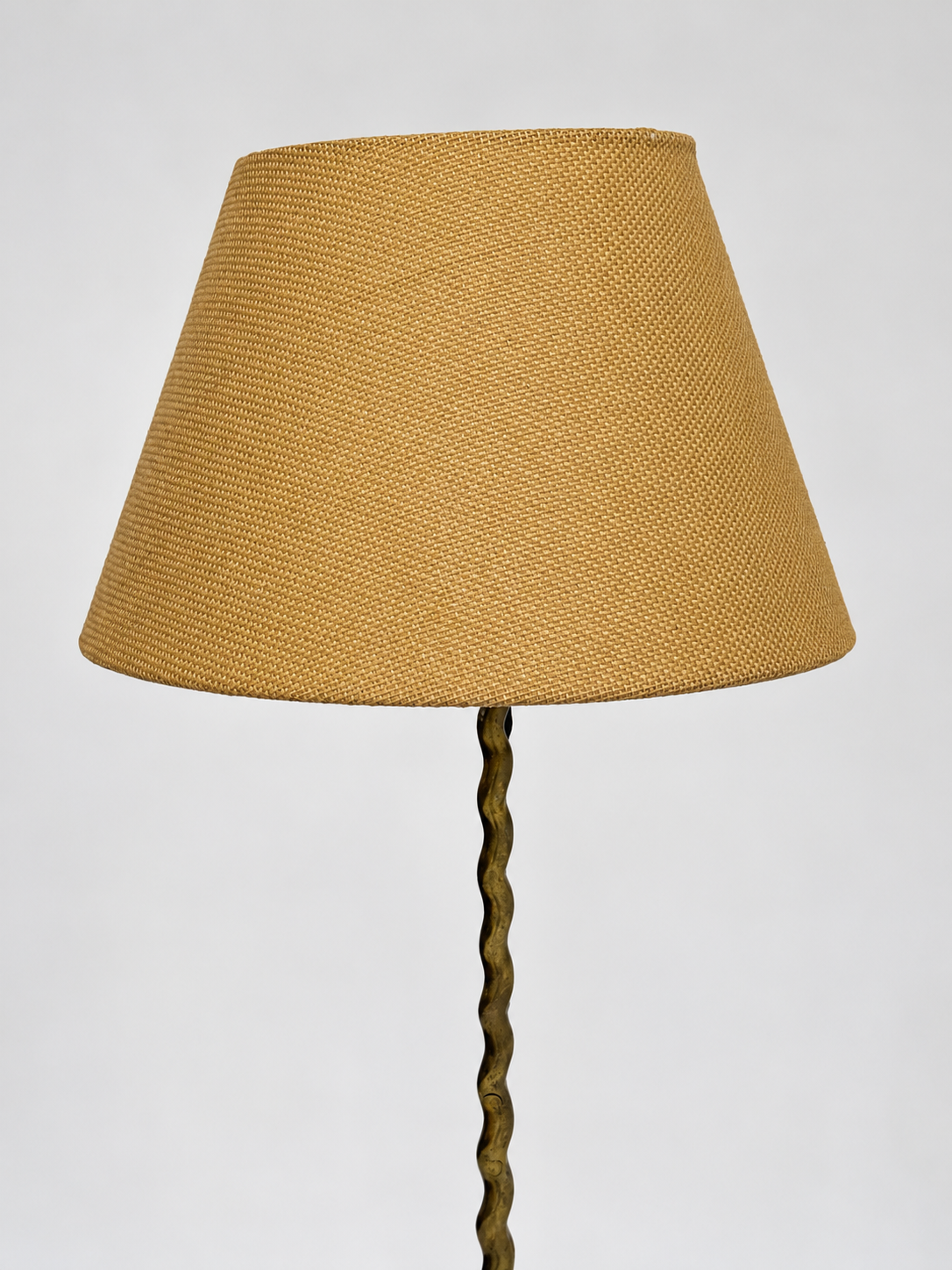 Vintage French Brass Floor Lamp