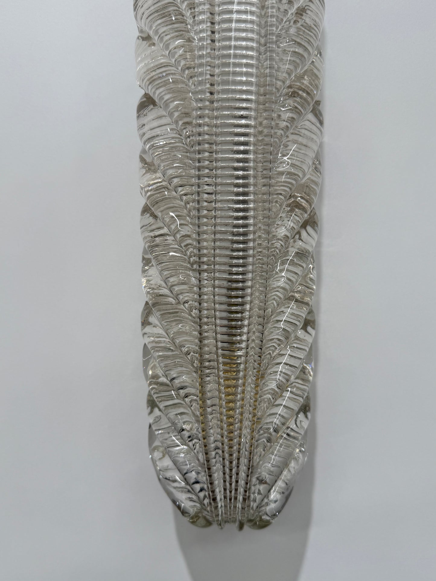 Murano Glass Leaf Wall Light by Barovier