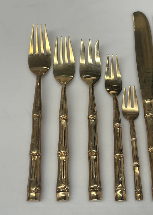 Vintage Bronze 12 Piece Cutlery Set - 10 sets available