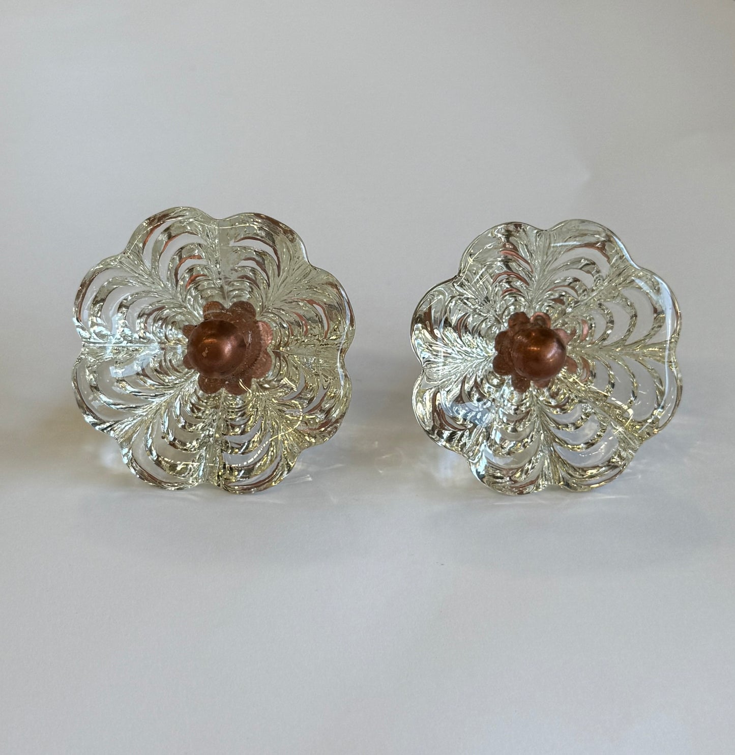 Italian Glass Drawer/Door Pulls - 4 Available