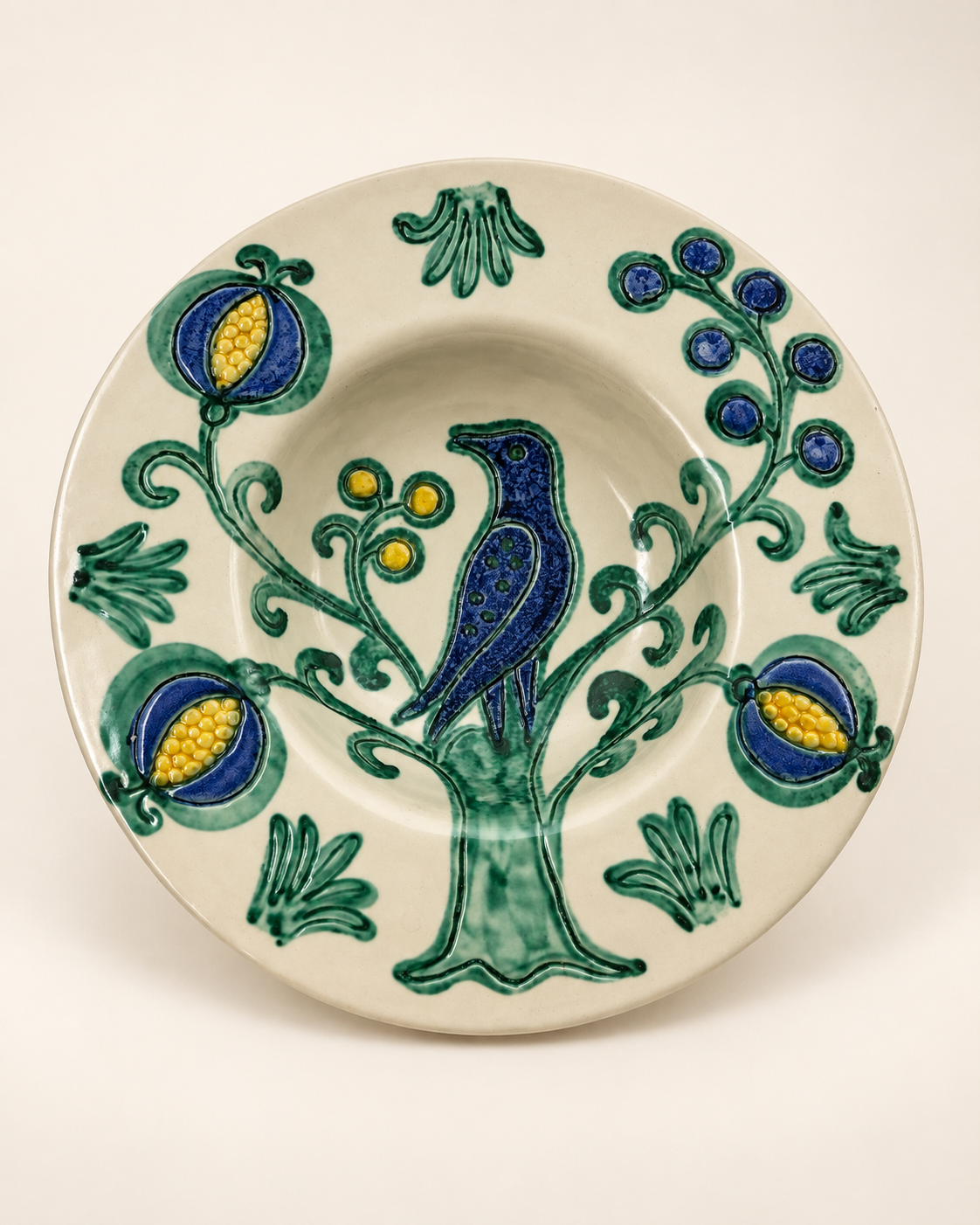 Italian South Tyrolian Ceramic Wall Plate