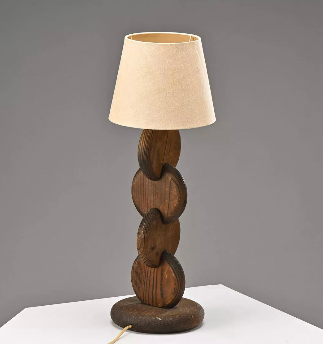 PRE-ORDER Large Brutalist Lamp by Temde, 1970’s