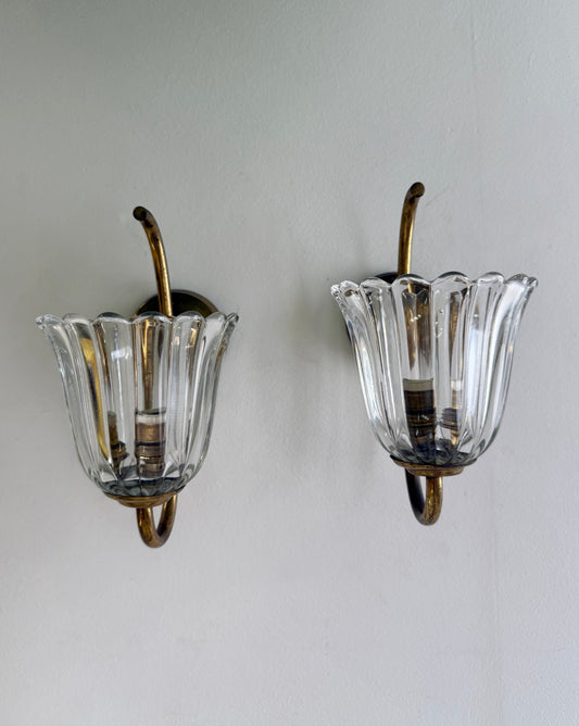 Pair of Murano Wall Lights by Barovier