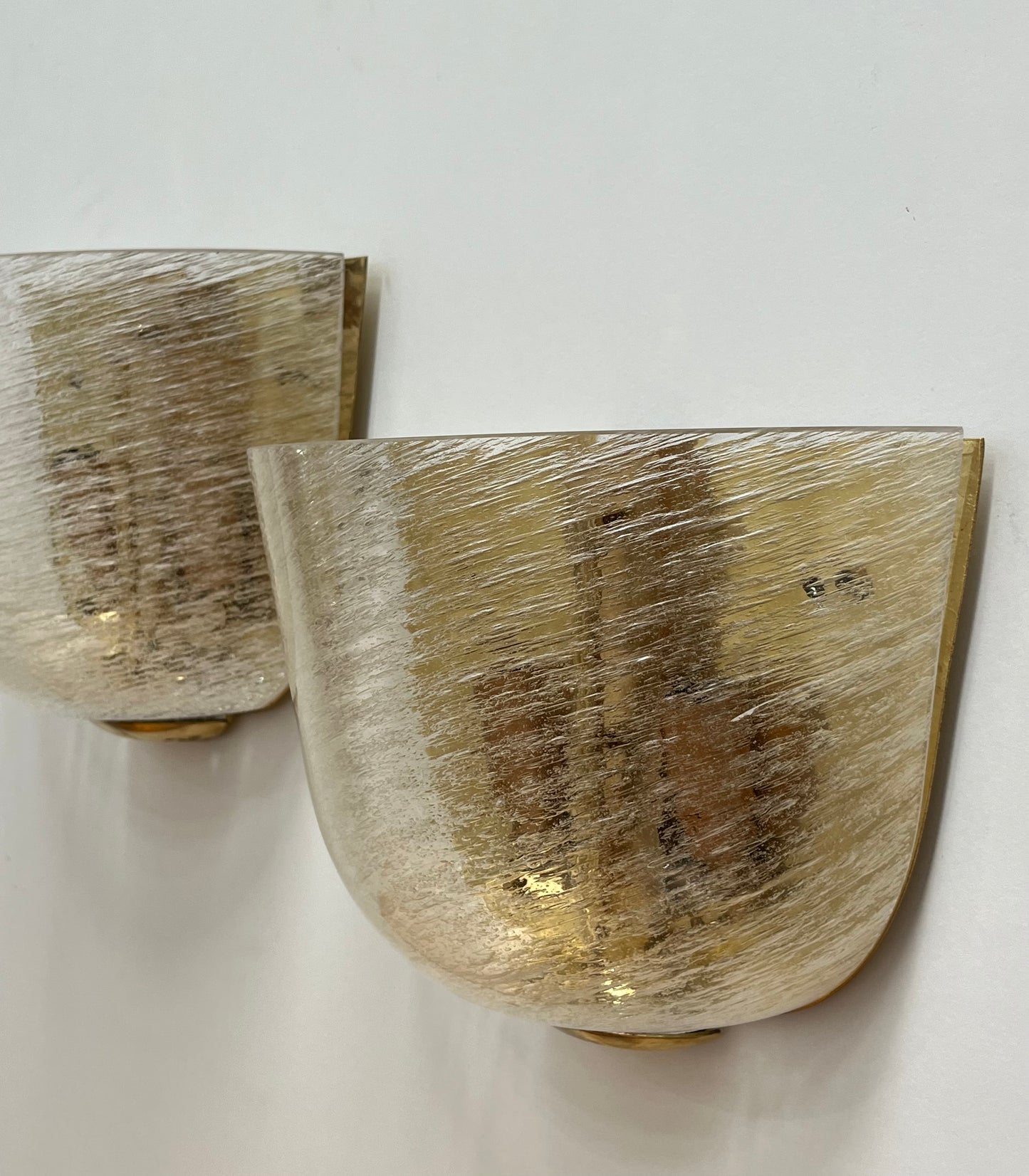 Pair of Murano Wall Lights by De Majo