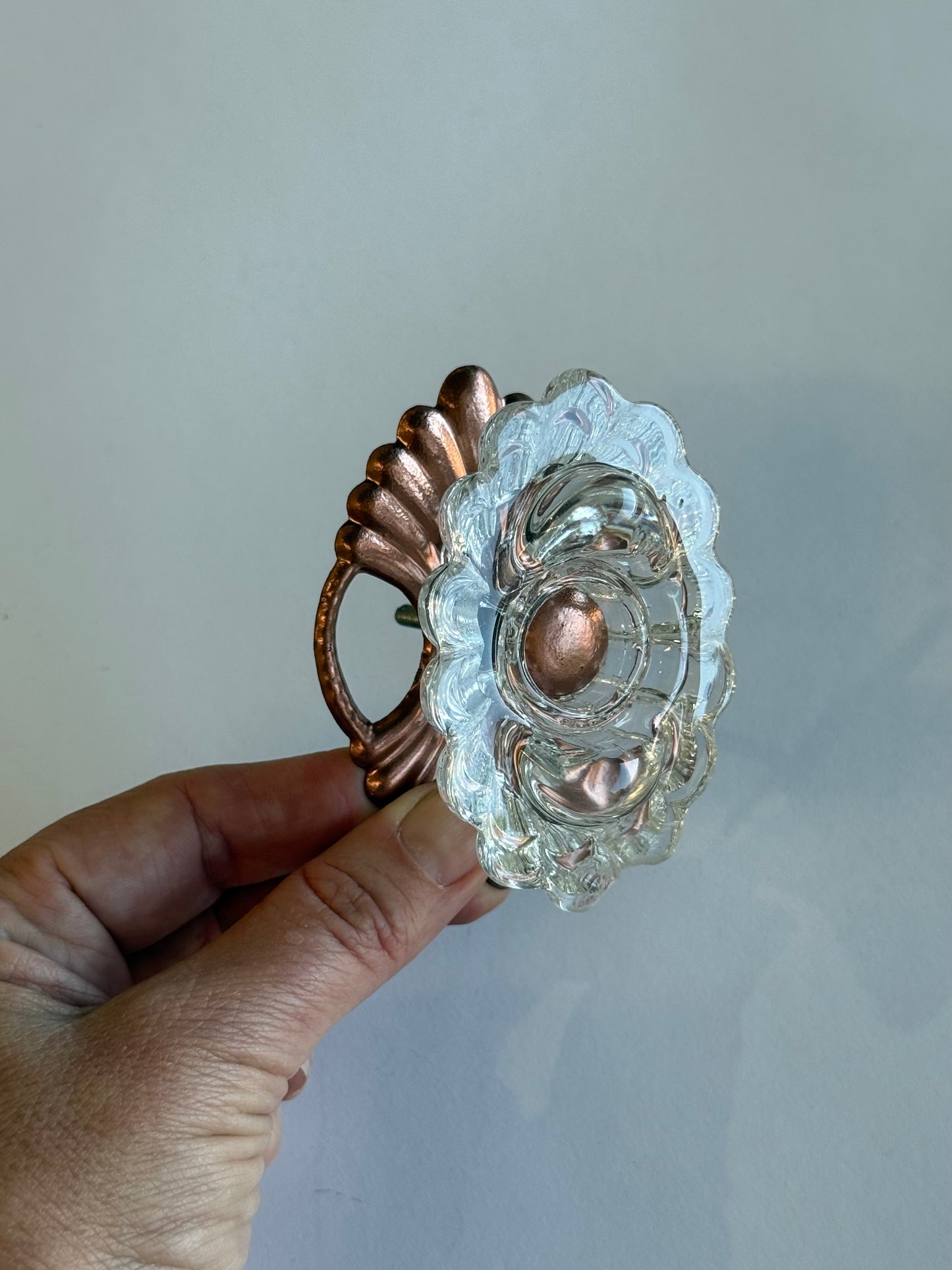 Italian Glass Drawer/Door Pulls - 1 Available