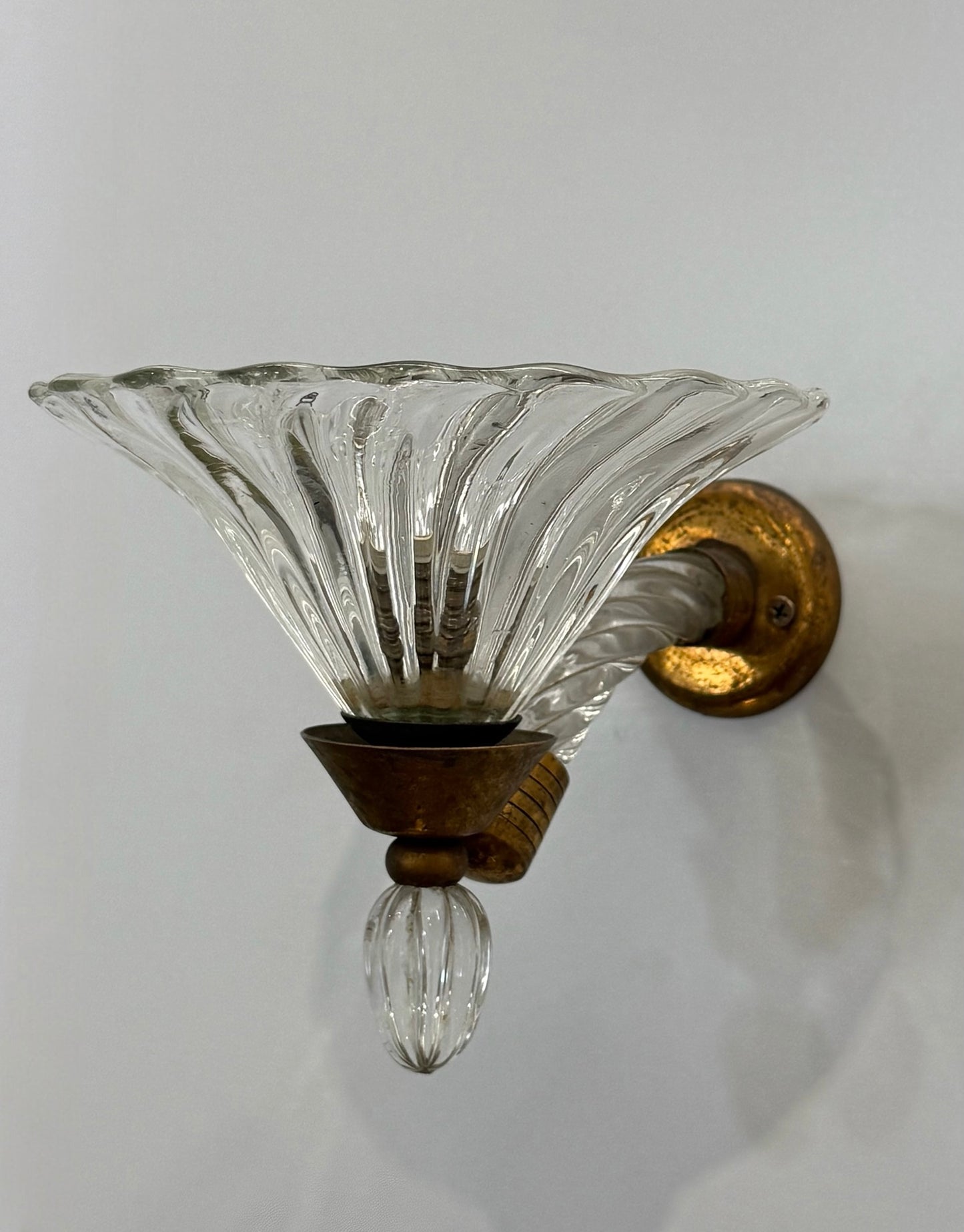 Pair of Murano Barovier Wall Lights