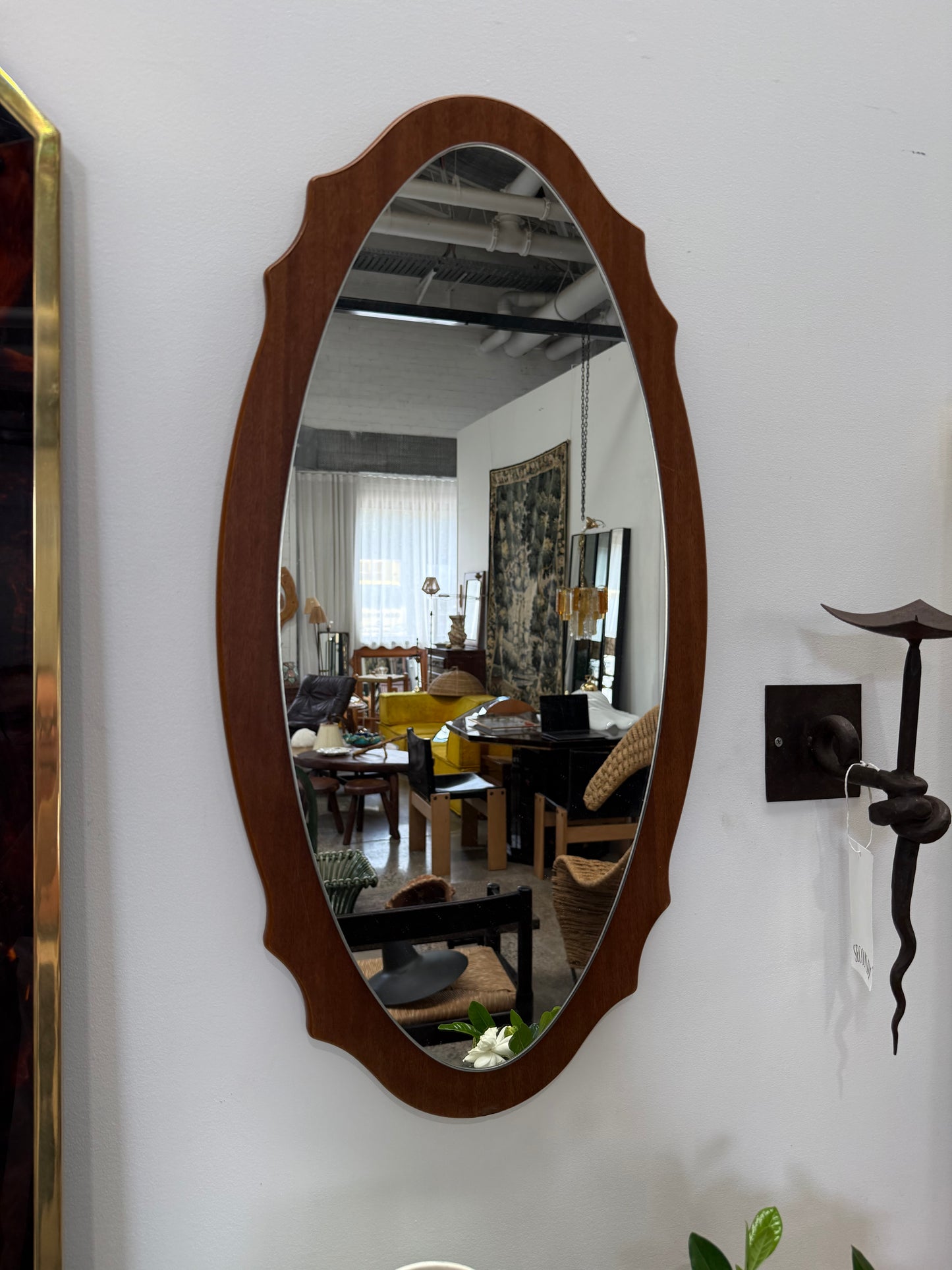 Vintage French Timber Mirror