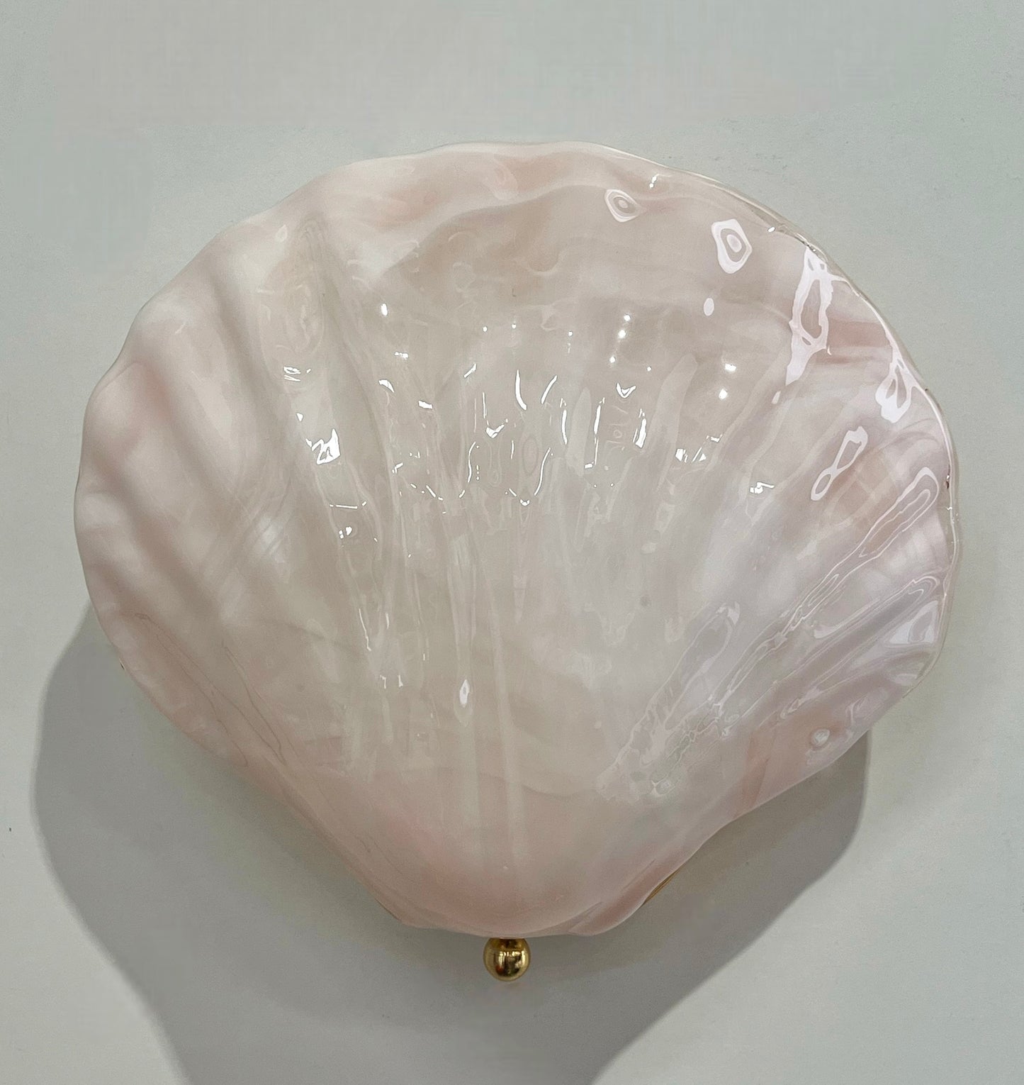 Large Pink Murano Shell Wall Light  by La Murrina