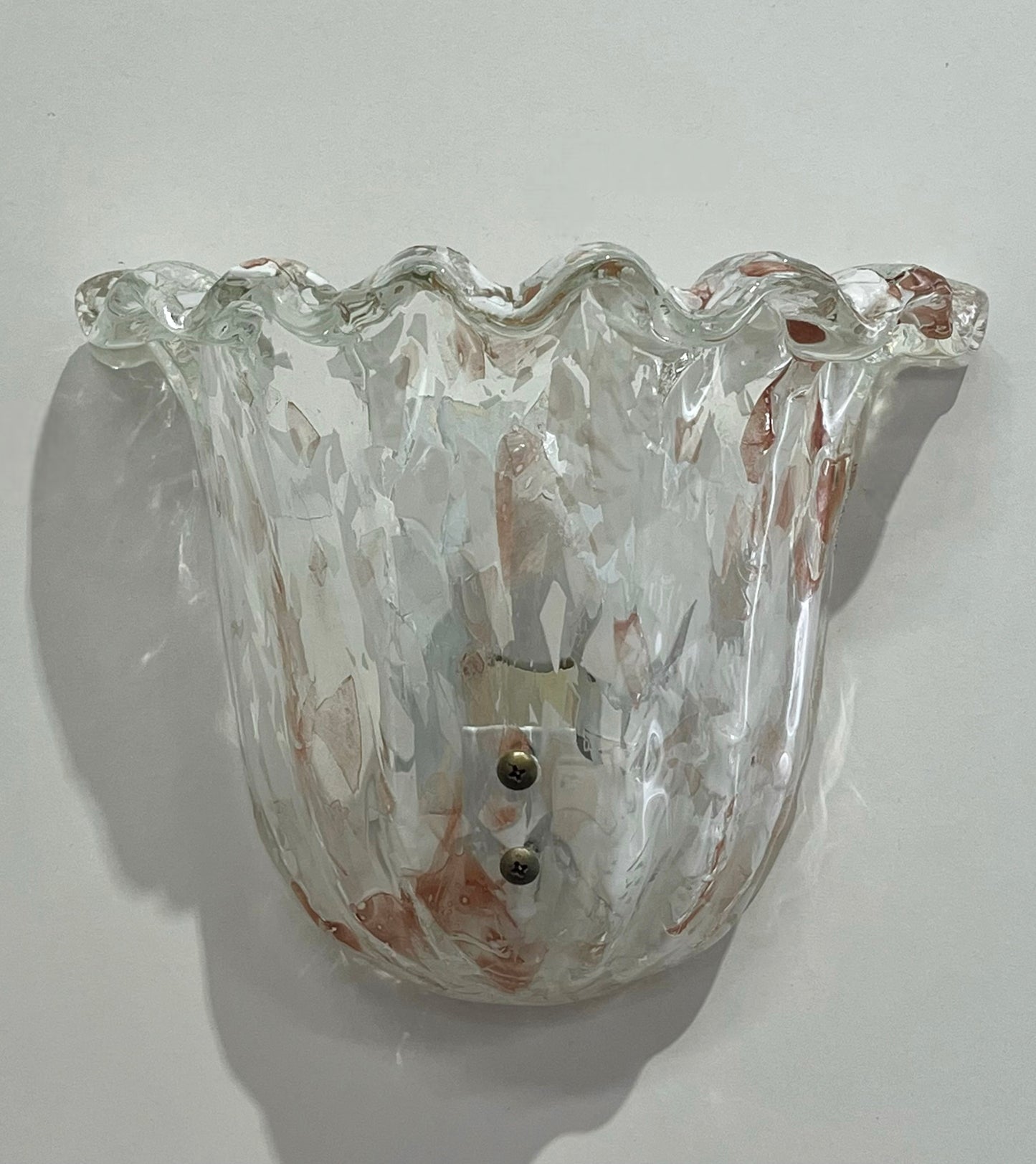 Murano Glass “Confetti” Wall Light - Two Available