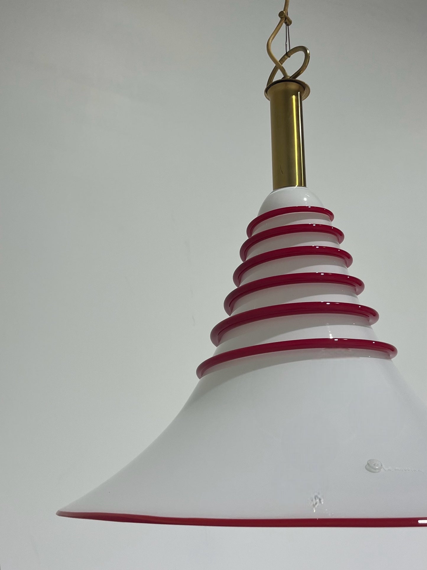 Large Murano Cone Pendant Light by La Murrina