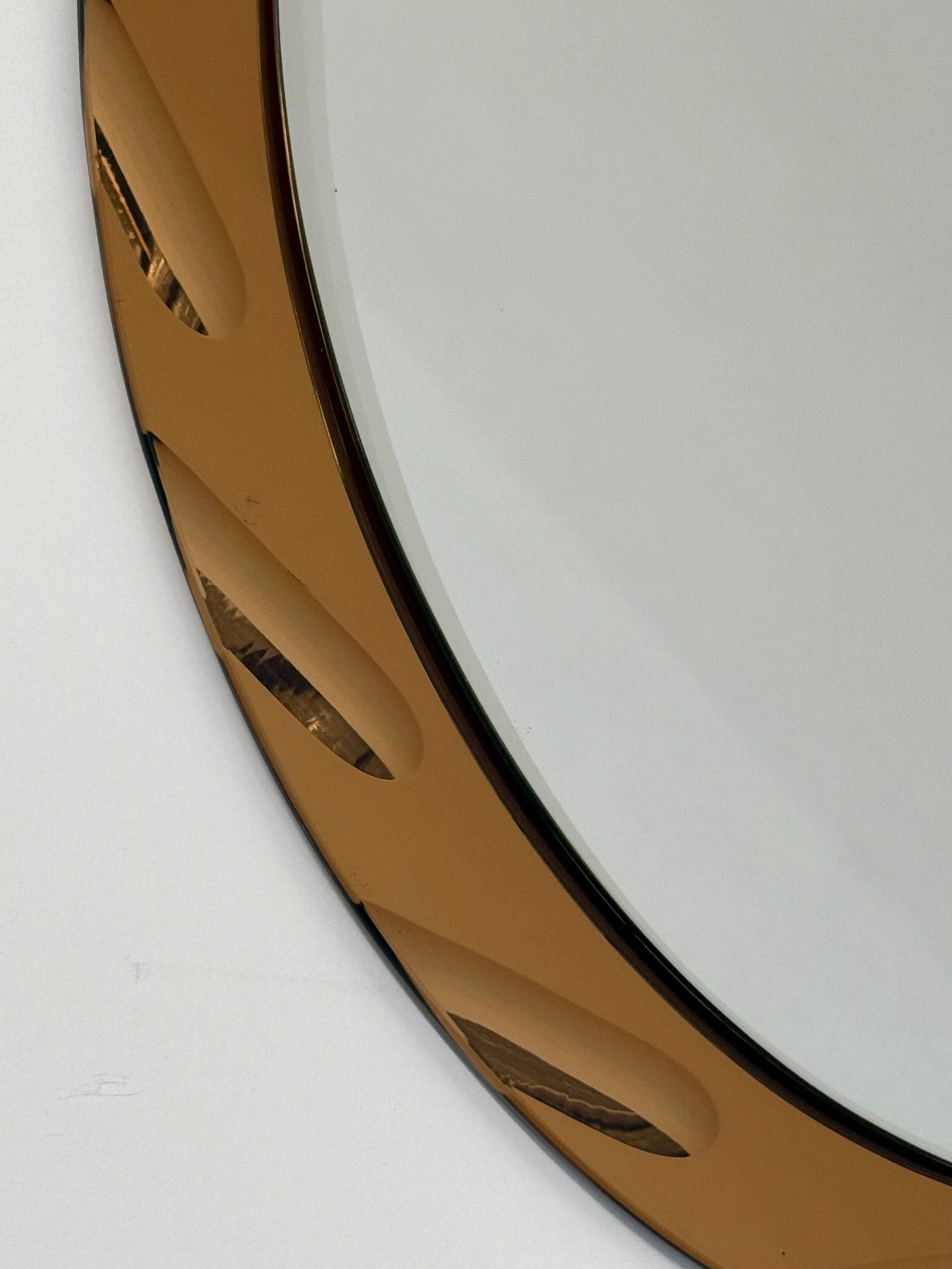 1970’s Italian Coloured Glass Mirror