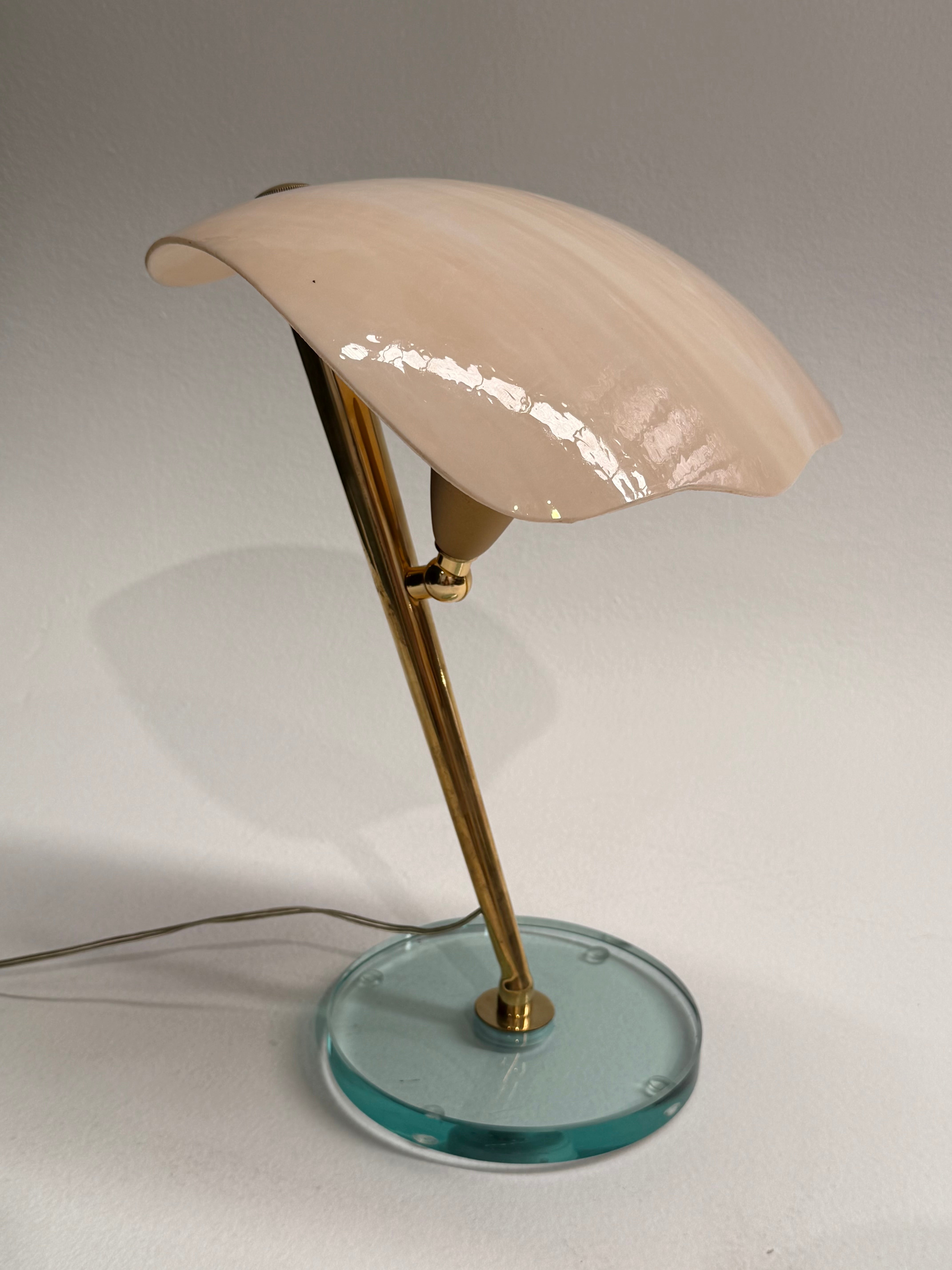 Italian Glass Table Lamp - Two Available