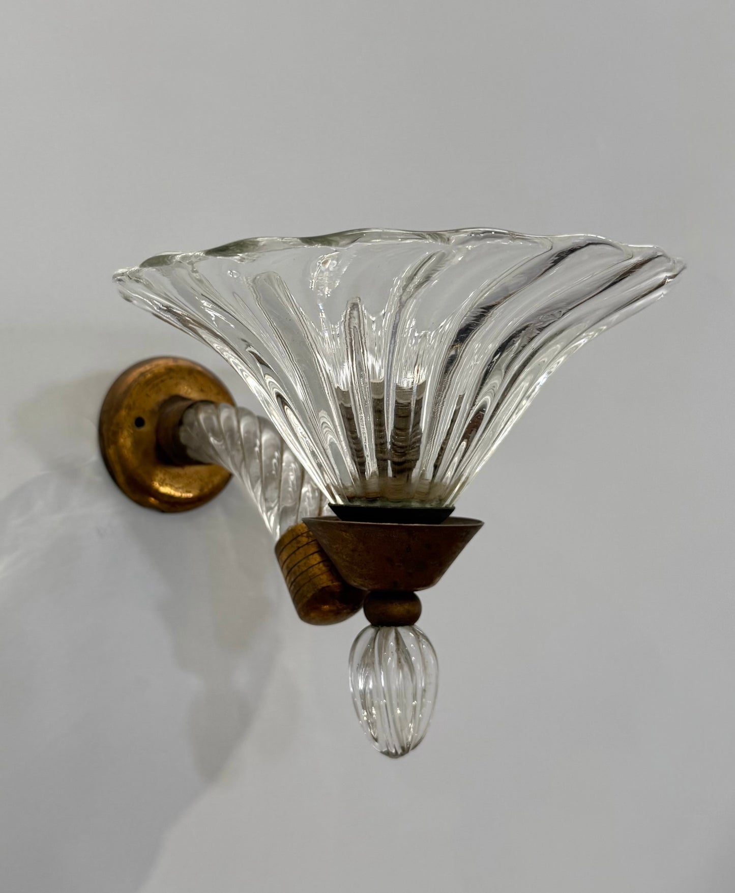 Pair of Murano Barovier Wall Lights