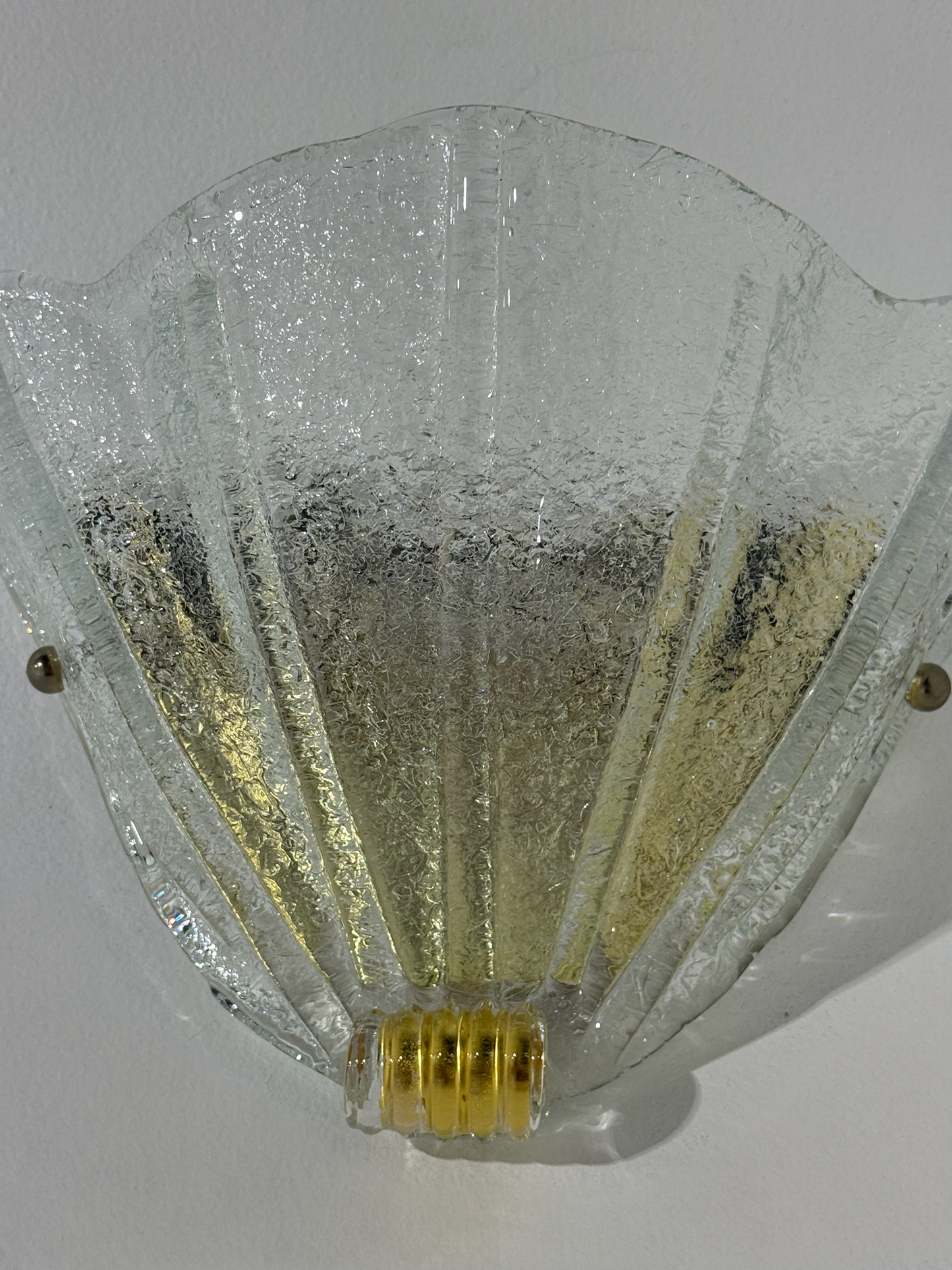 Murano Glass Shell Wall Light