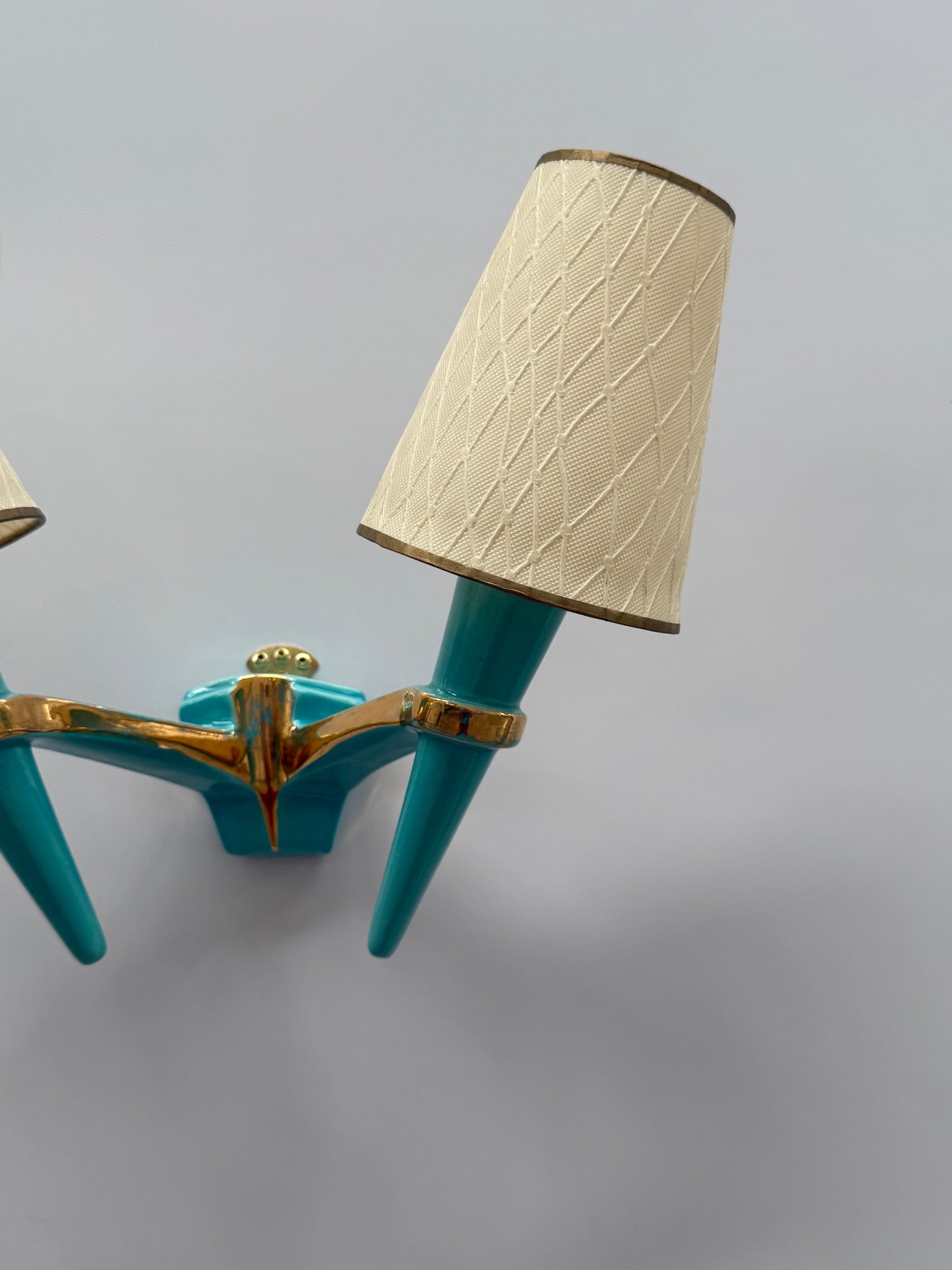 1950’s French Ceramic Wall Light