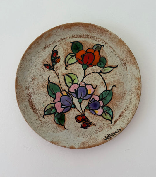 Vintage French Ceramic Wall Plate