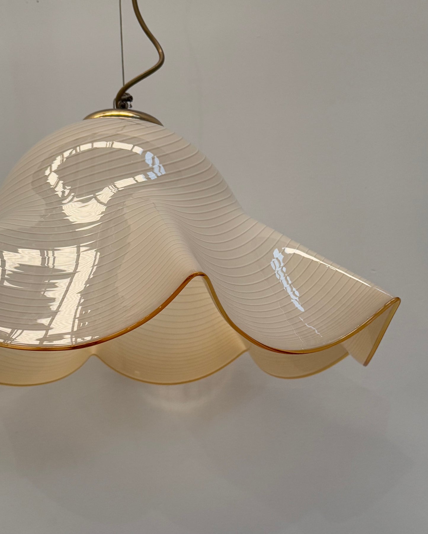 Murano Glass Swirl Handkerchief Pendant Light