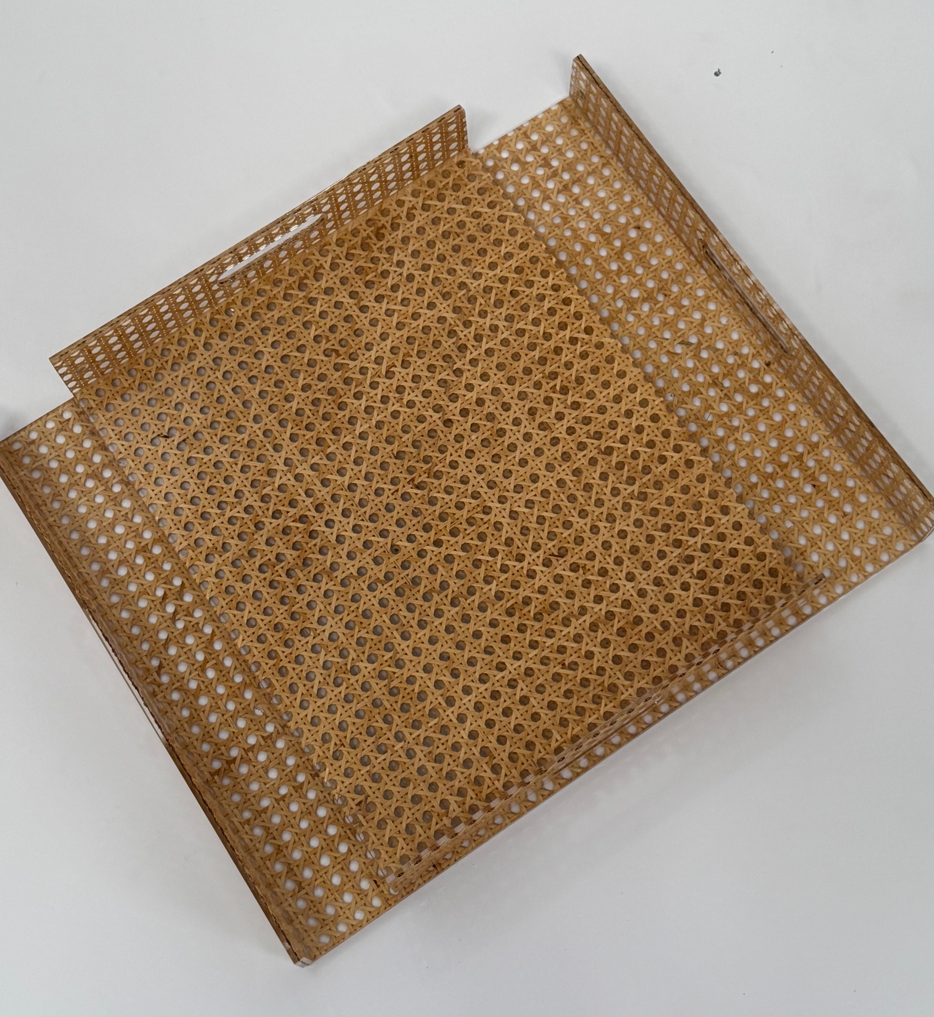 Italian Perspex Set of Trays