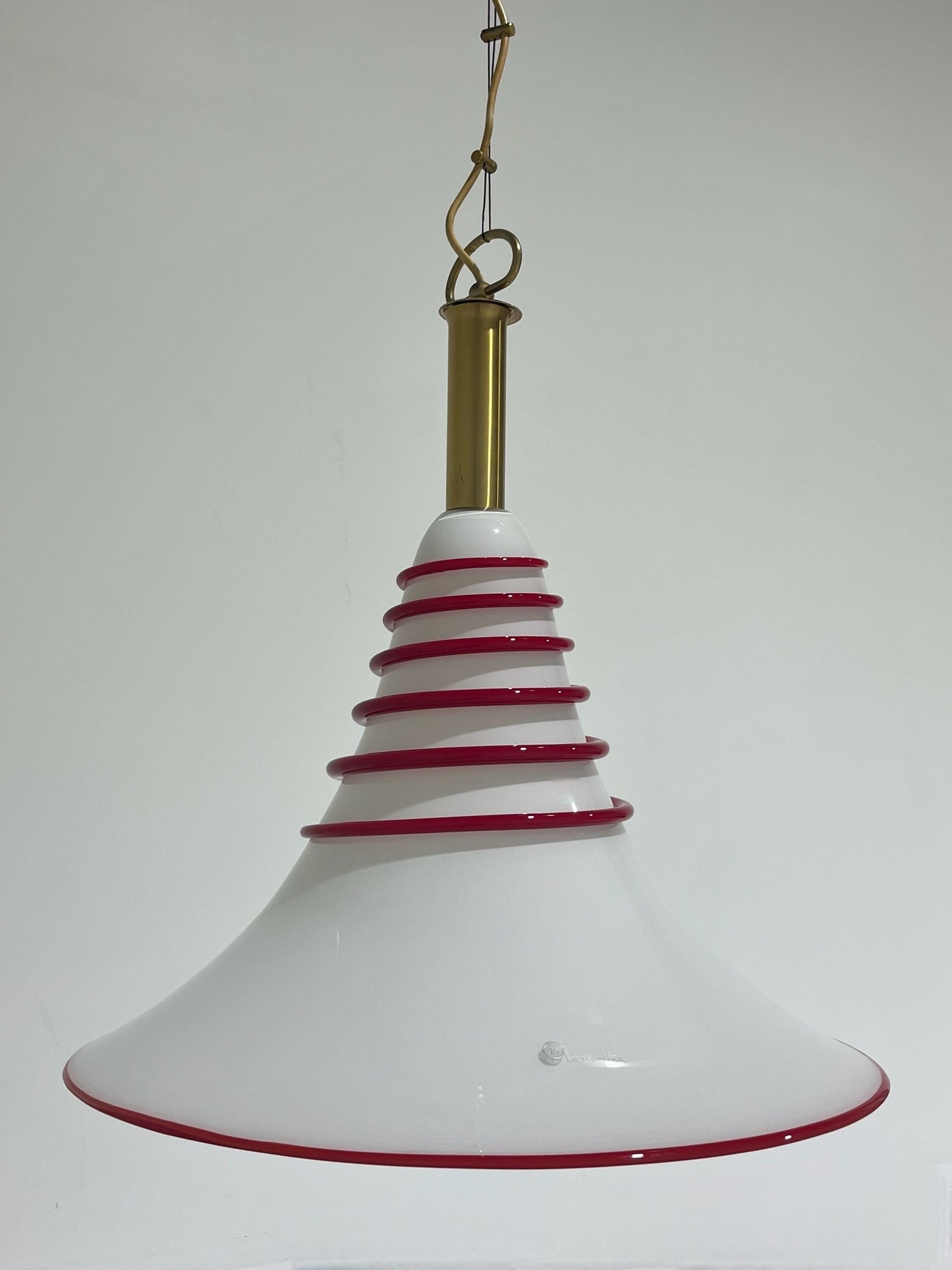 Large Murano Cone Pendant Light by La Murrina