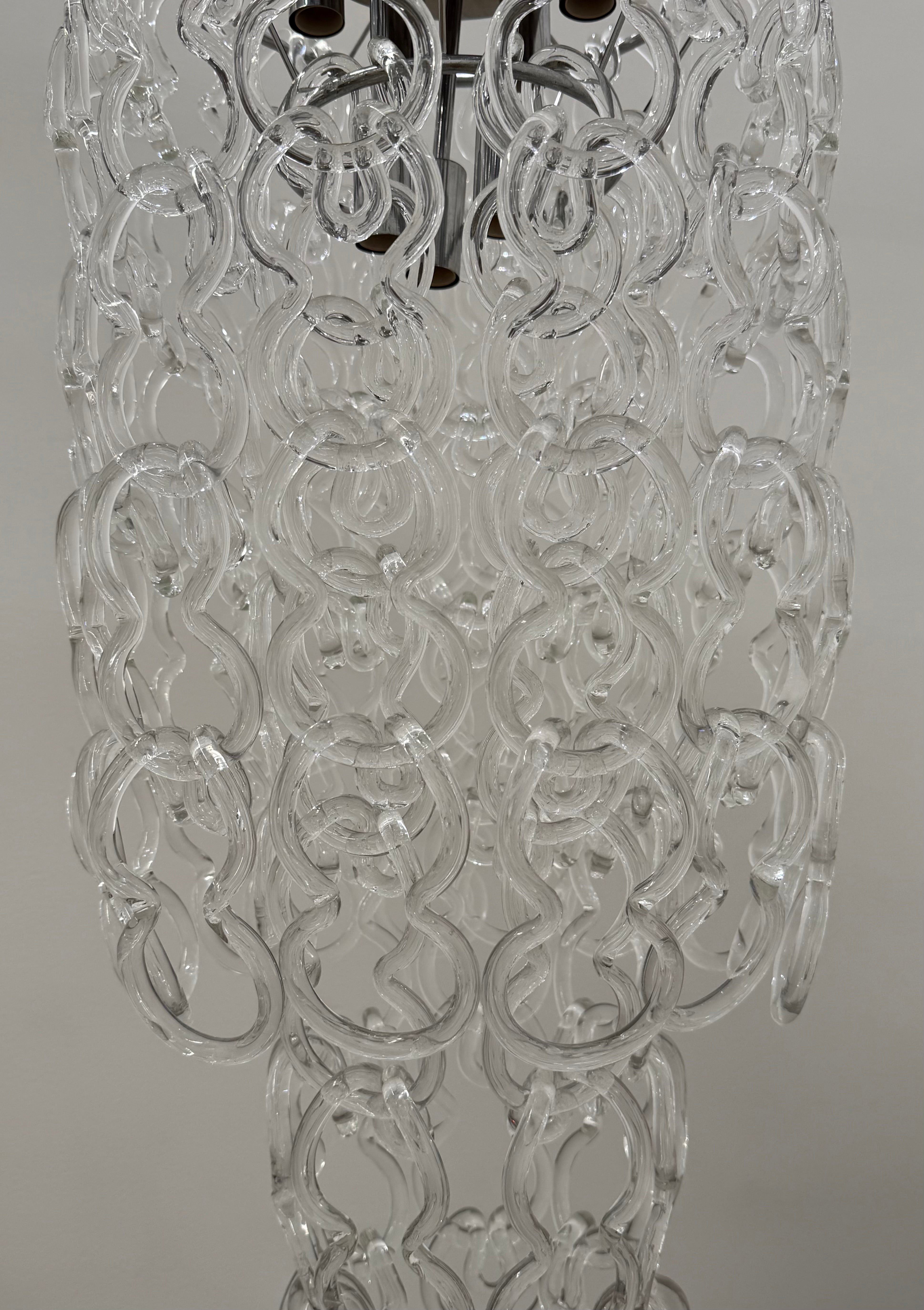 Vintage "Giogali" Chandelier by Angelo Mangiarotti for Vistosi