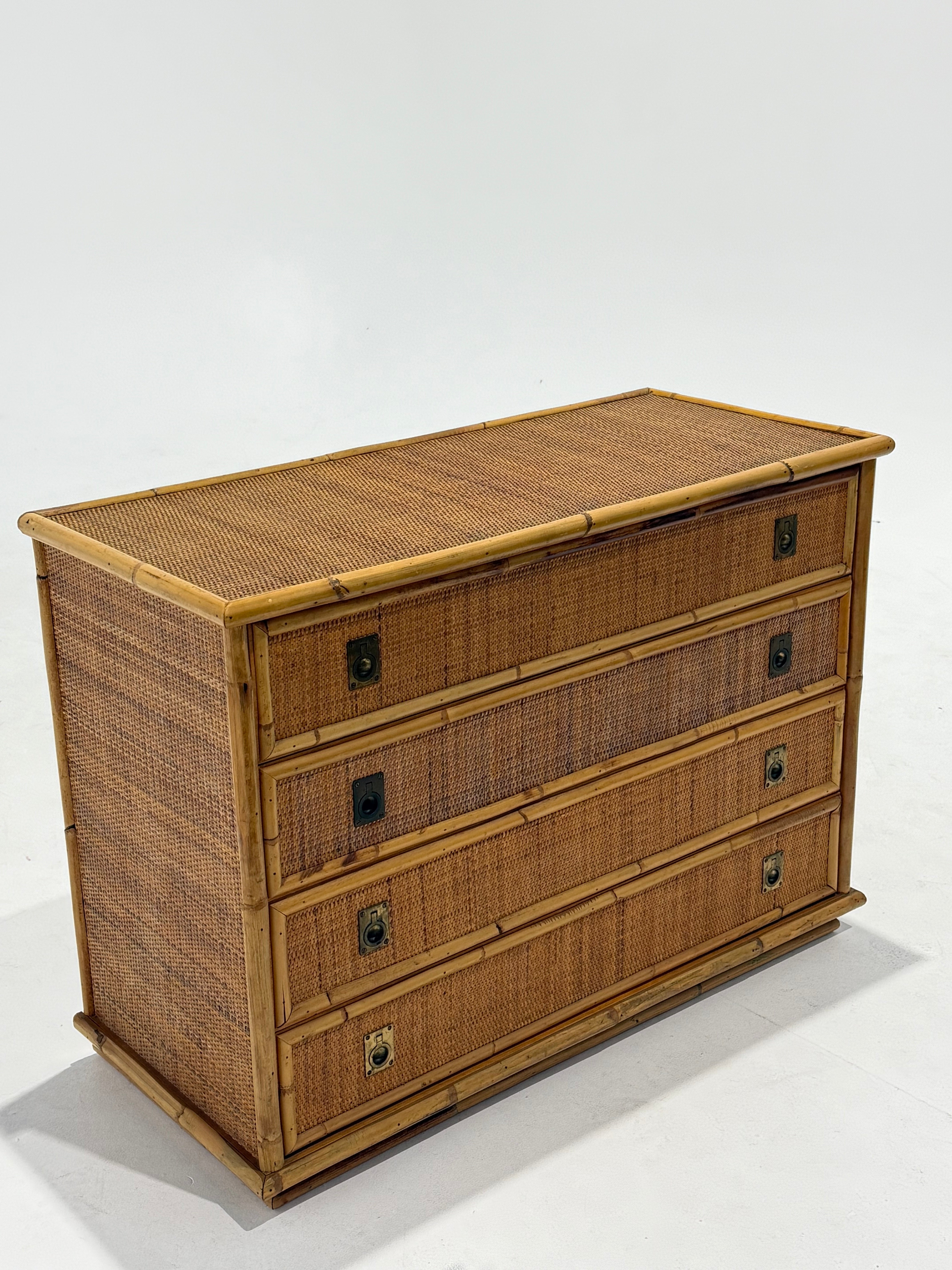 Italian Bamboo Drawers by Dal Vera