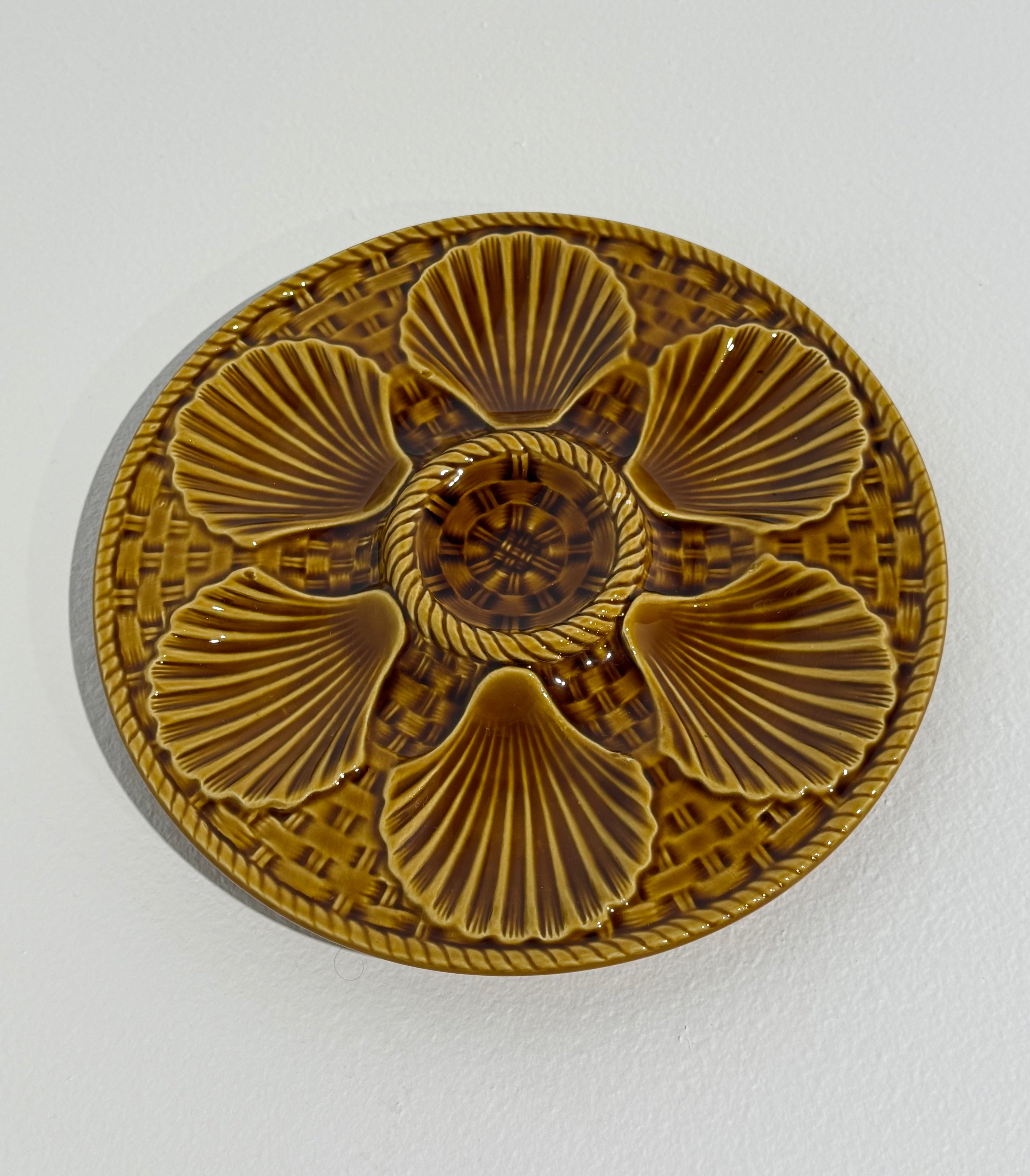 French Ceramic Oyster Plate