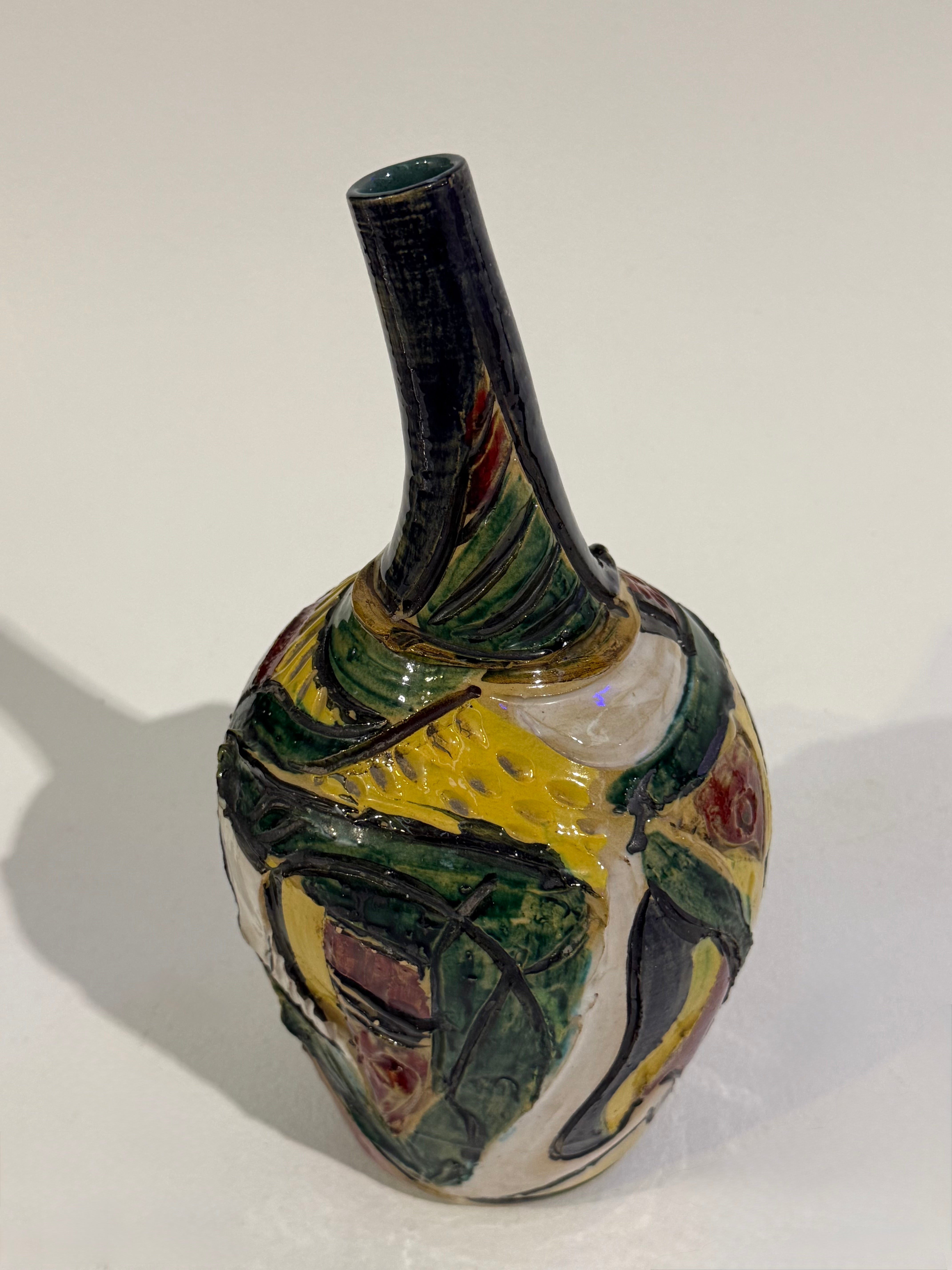 Vintage Italian Hand-Painted Vase
