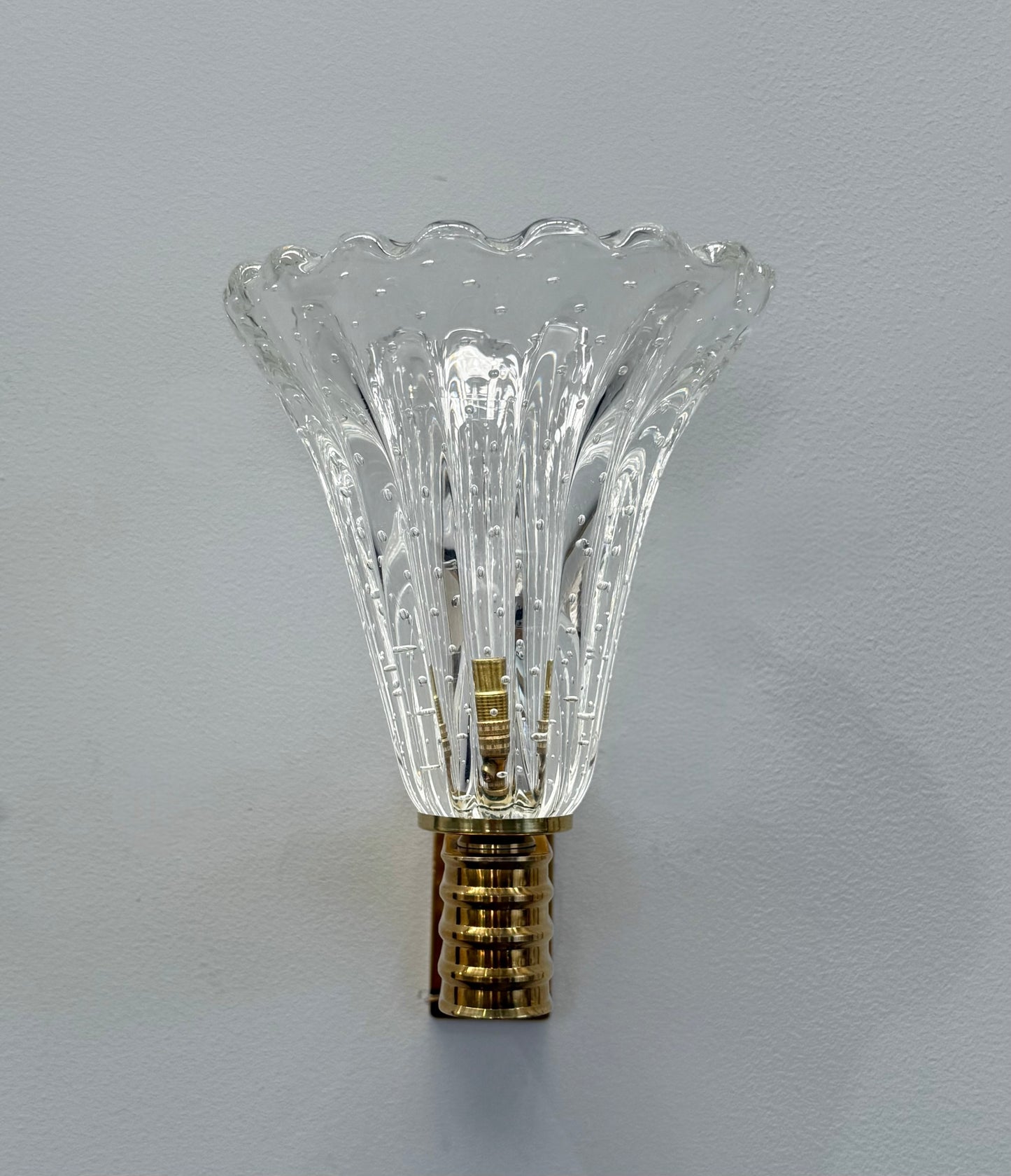 Large Murano Bullicante Wall Light by Barovier