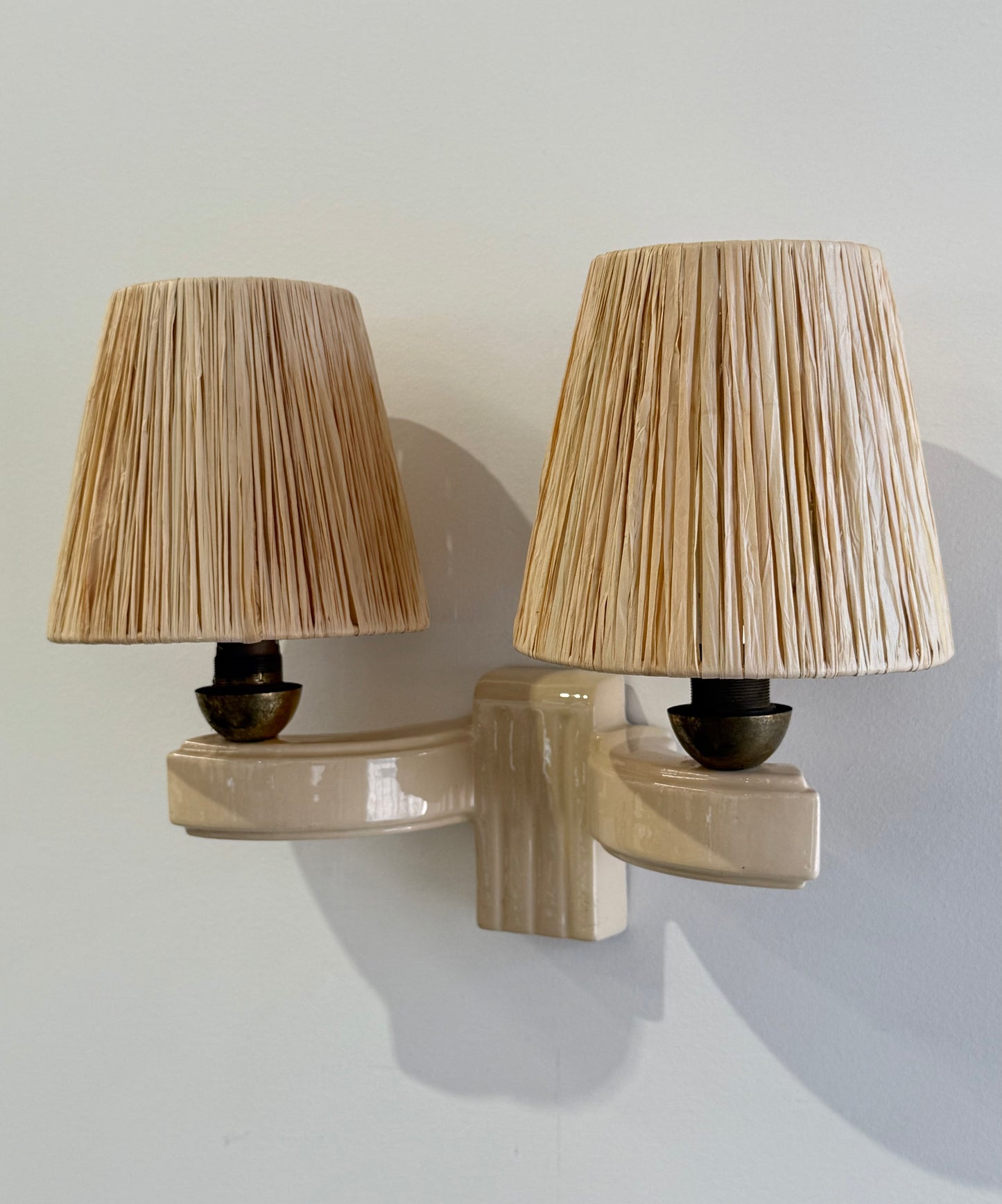 1950’s French Ceramic Wall Light