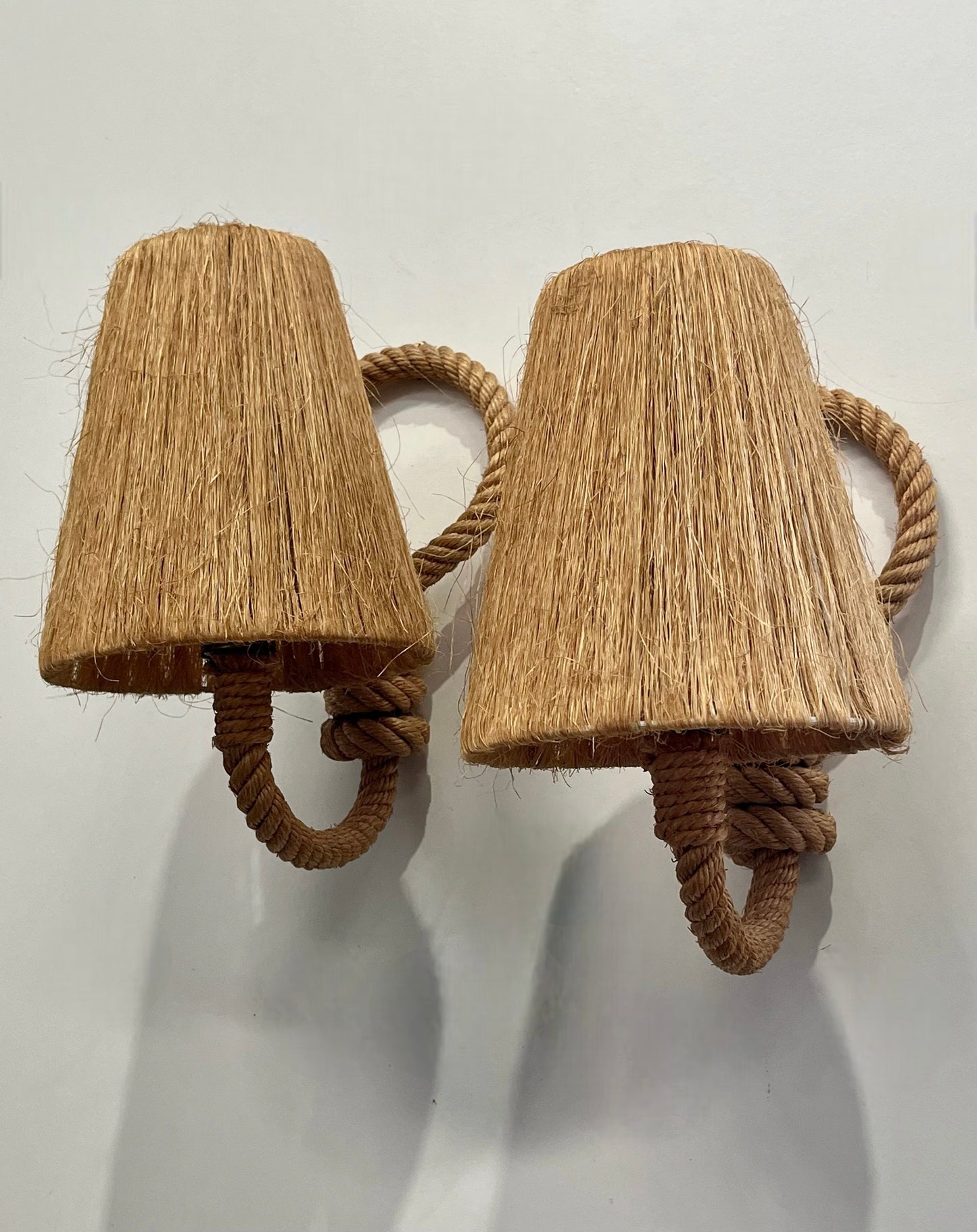 Pair of French Rope Wall Lights