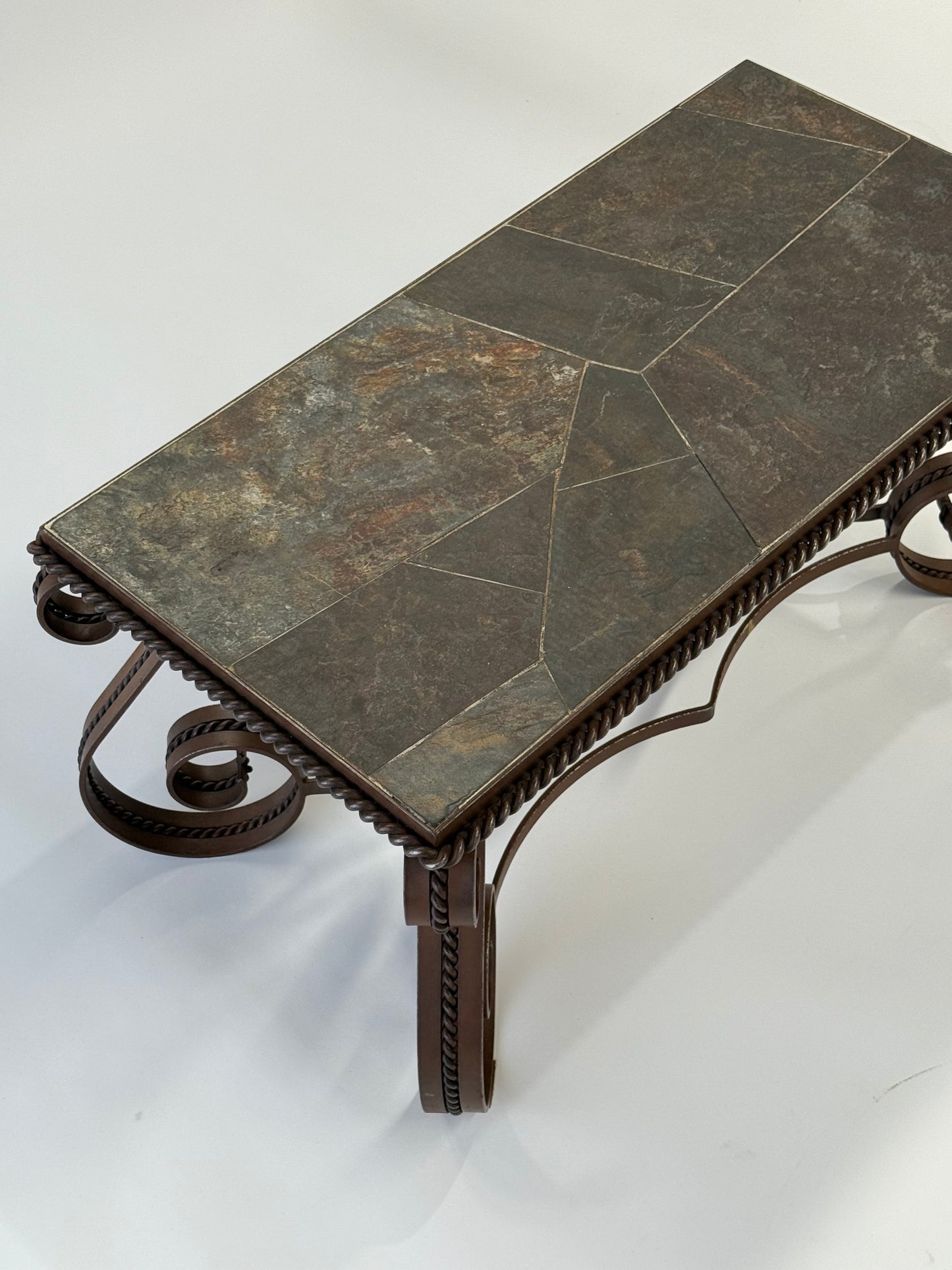 French Slate Coffee Table by Robert Merceris