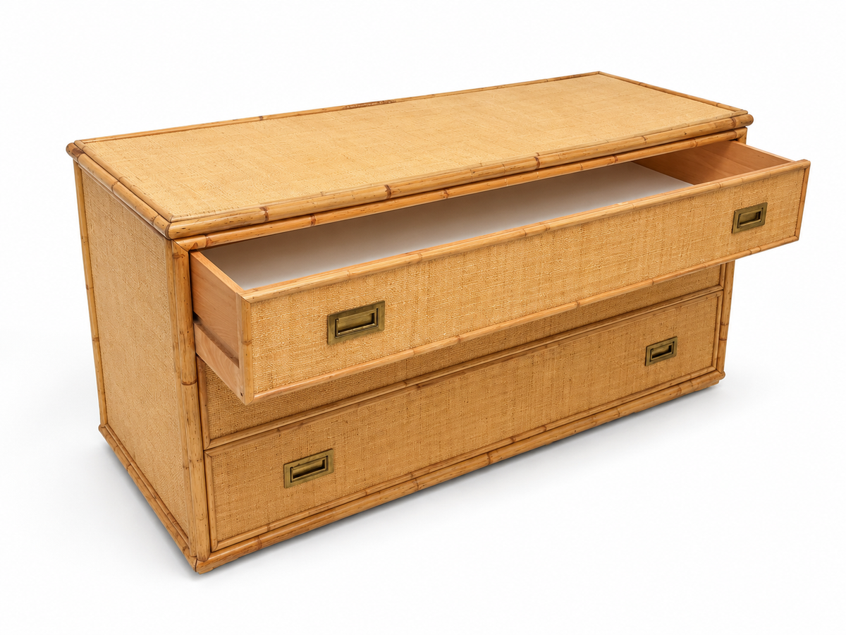 Italian Bamboo Drawers by Dal Vera