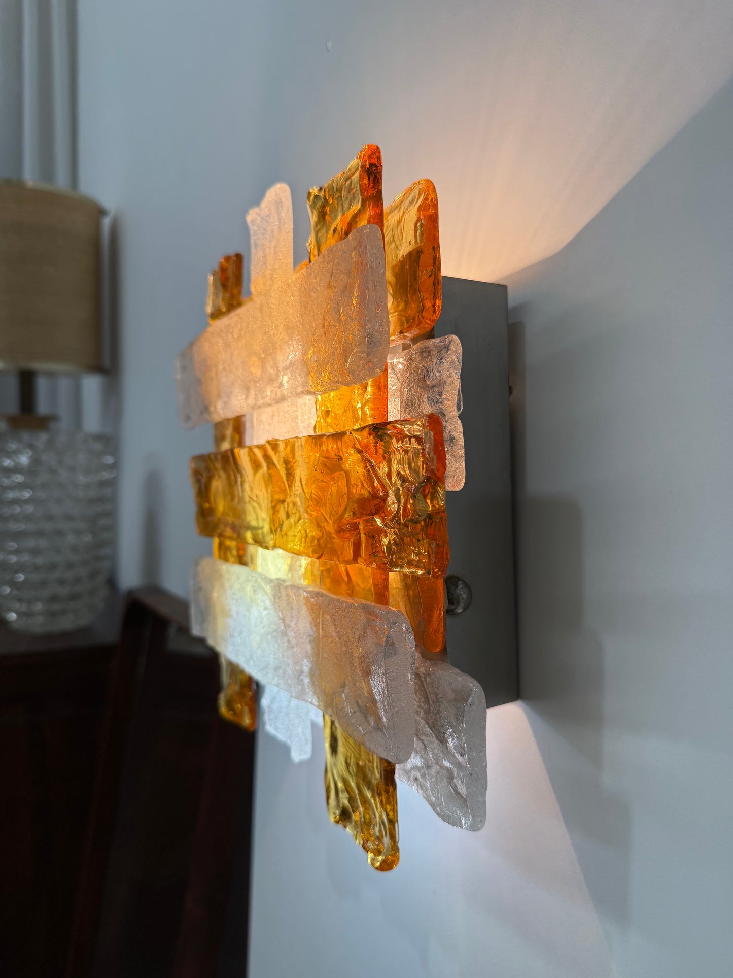 1970’s Murano Wall Light by Toni Zuccheri for Mazzega