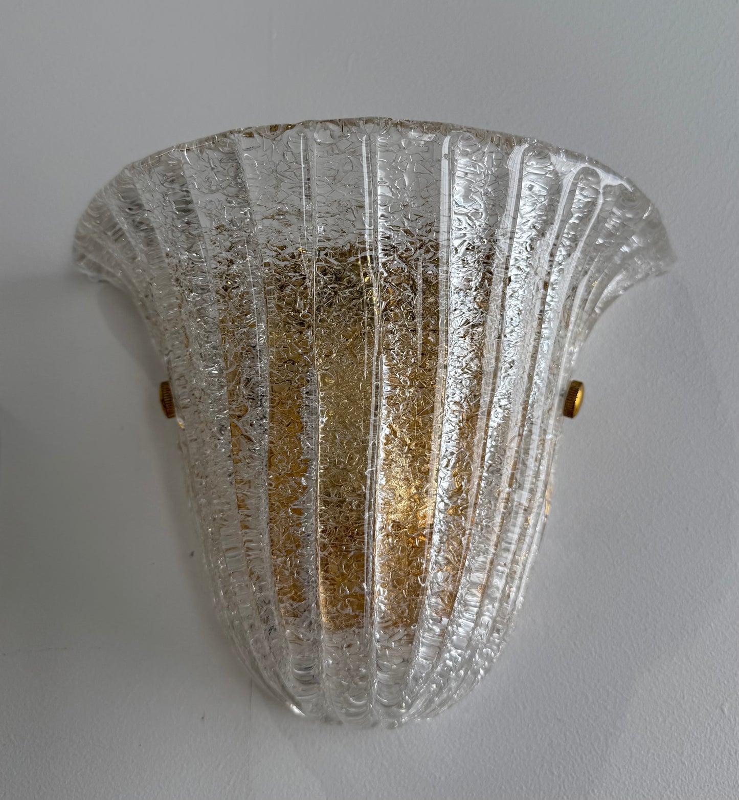 Pair of Murano Glass Wall Lights