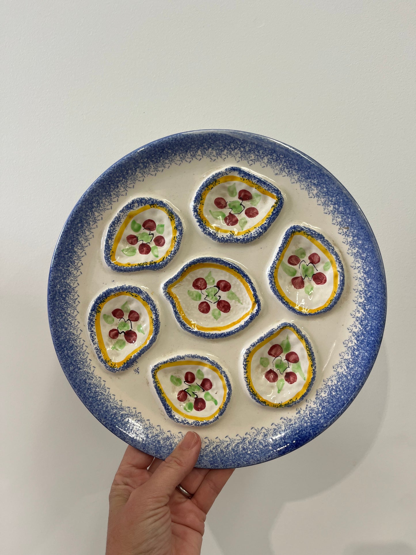 French Ceramic Oyster Plate - Four Available