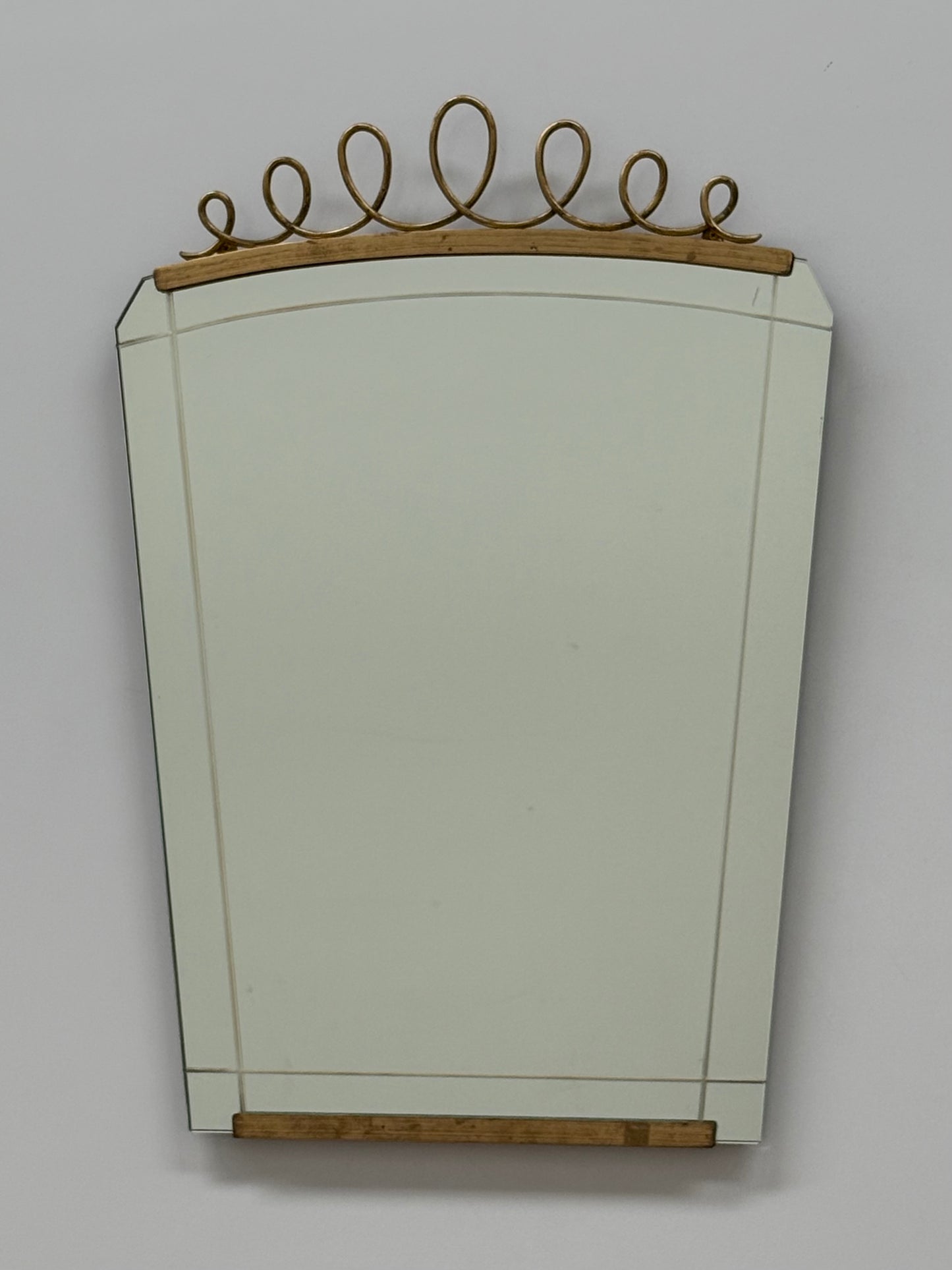 1950’s Italian Glass Decorative Mirror