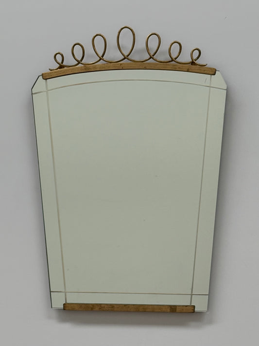 1950’s Italian Glass Decorative Mirror