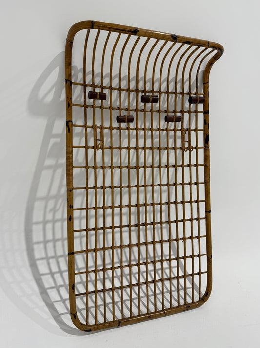 Italian Bamboo Coat Rack by Bonacina