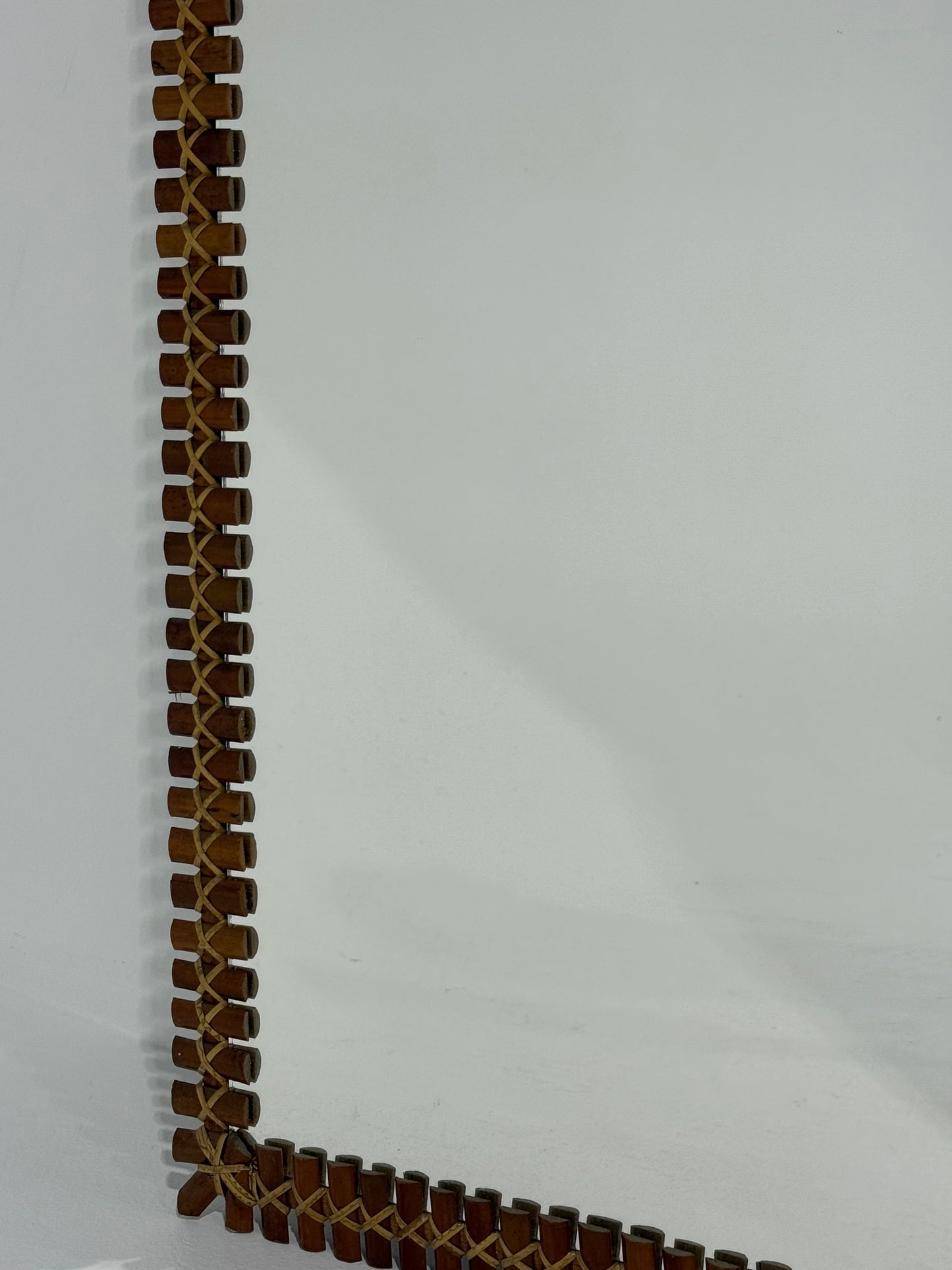 Full Length Italian Bamboo Mirror by Bonacina