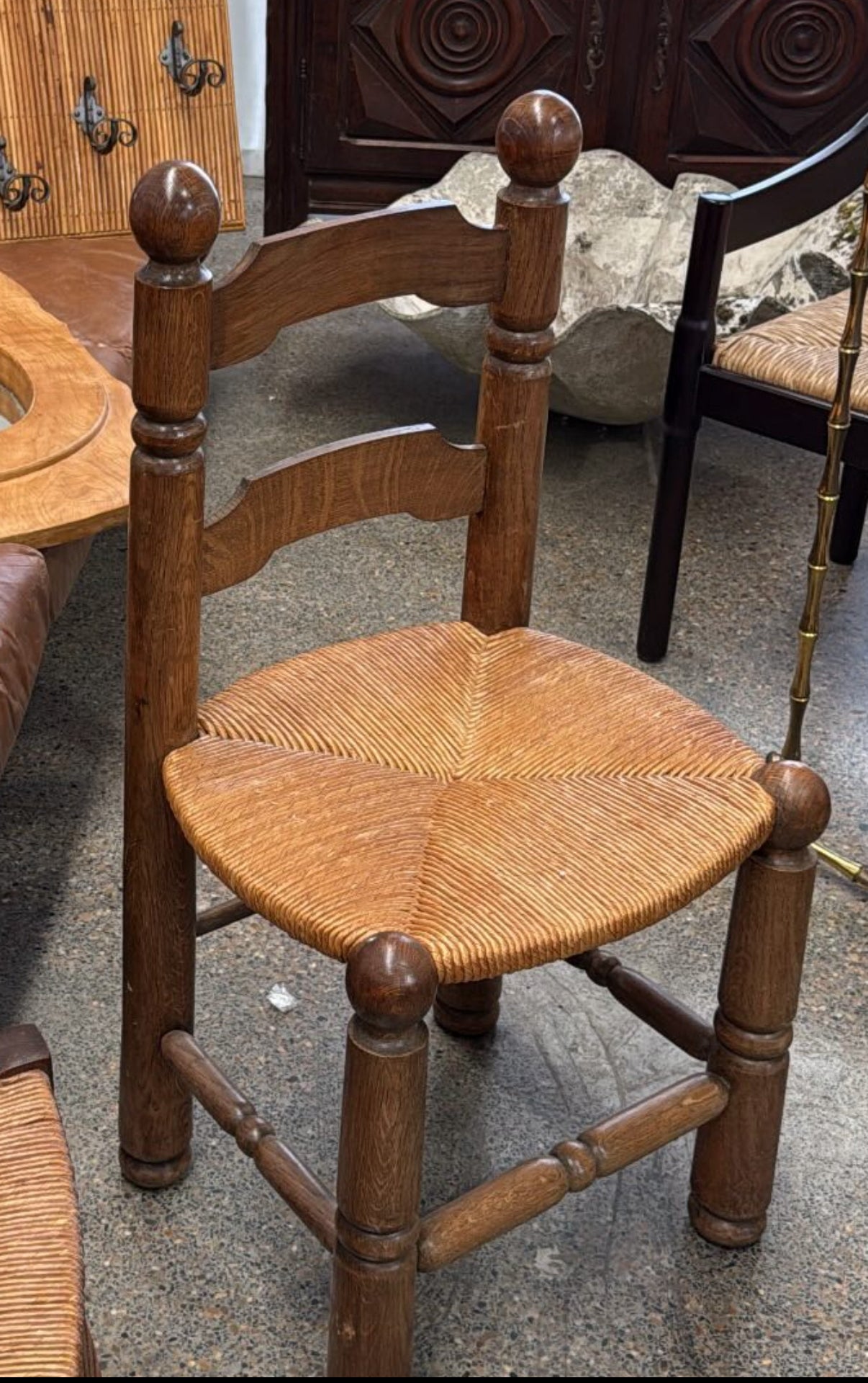 French Brutalist Chair by Charles Dudouyt