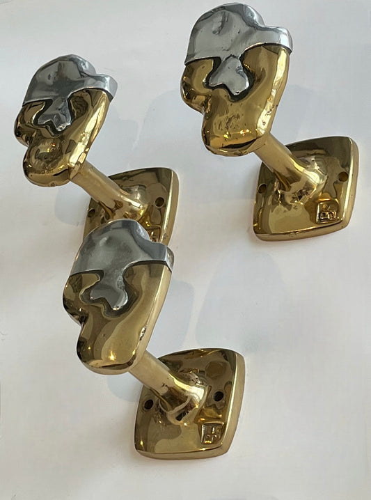 Brutalist Brass Hook by David Marshall